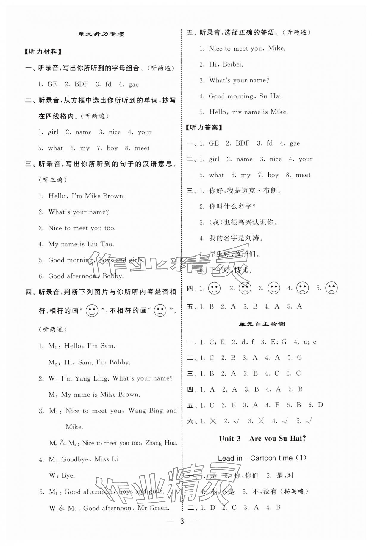 2024年經(jīng)綸學典默寫達人三年級英語上冊譯林版 第3頁