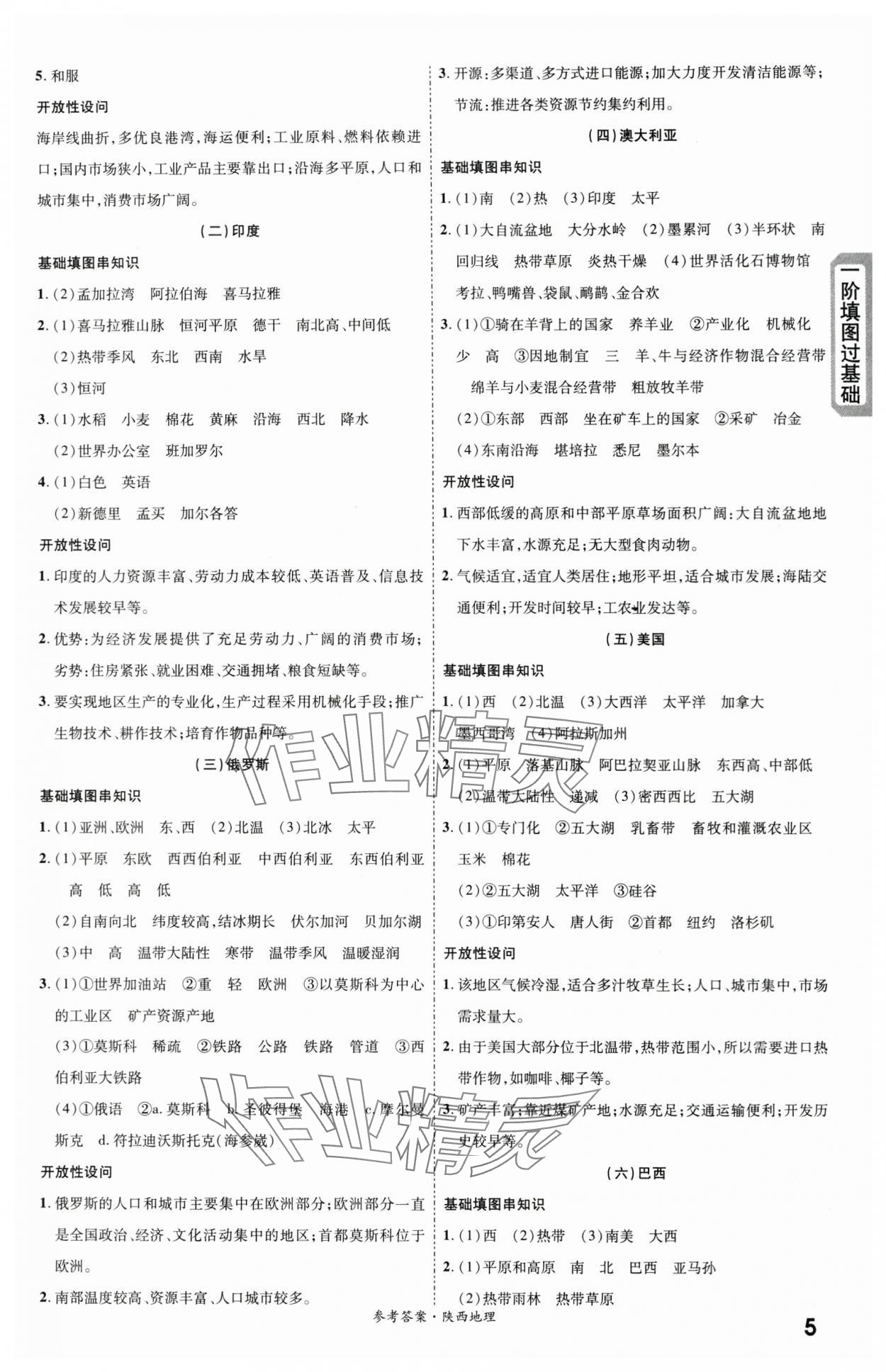 2024年一战成名考前新方案地理陕西中考 第5页