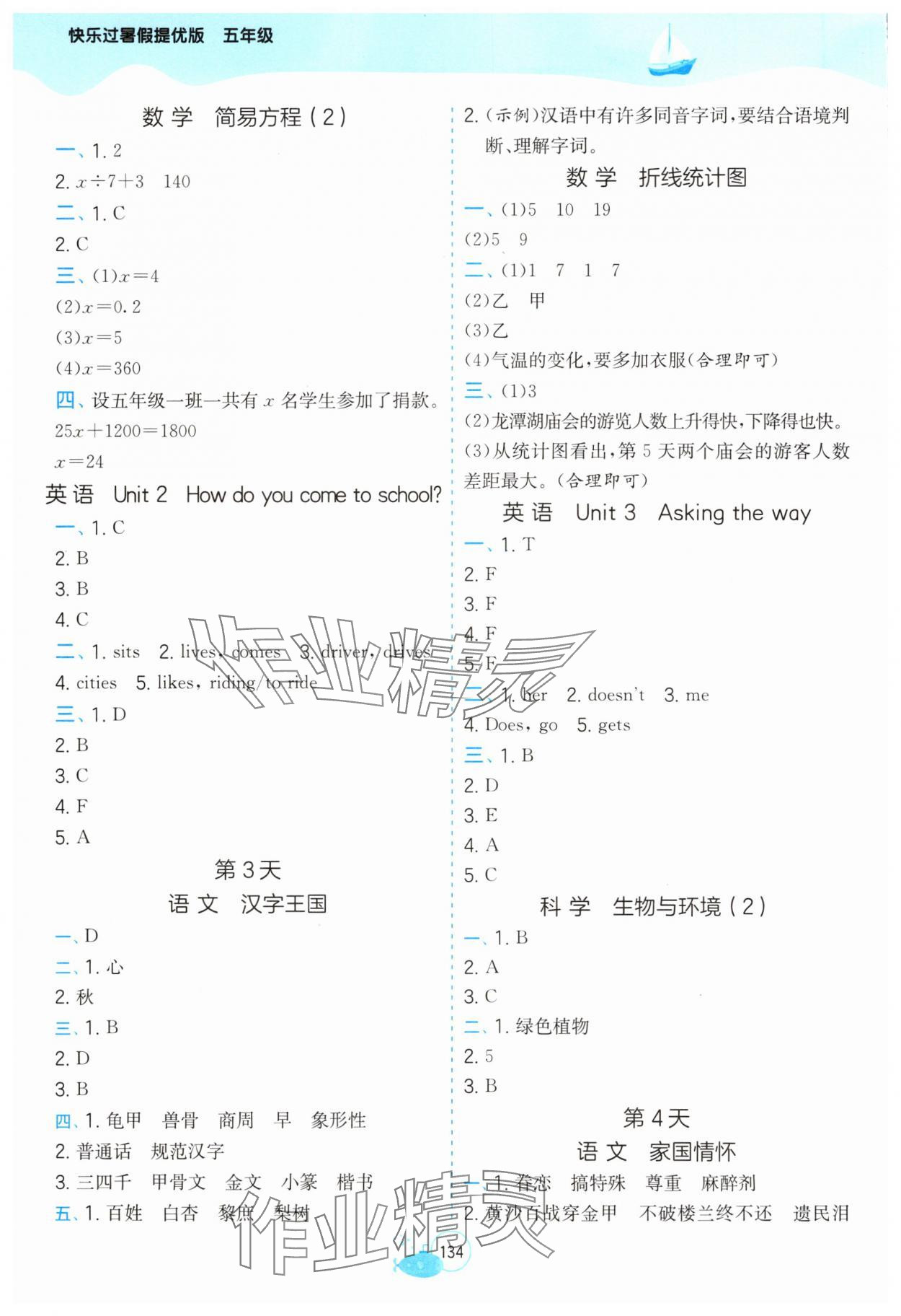 2025年快乐过暑假江苏凤凰科学技术出版社五年级提优版 第2页