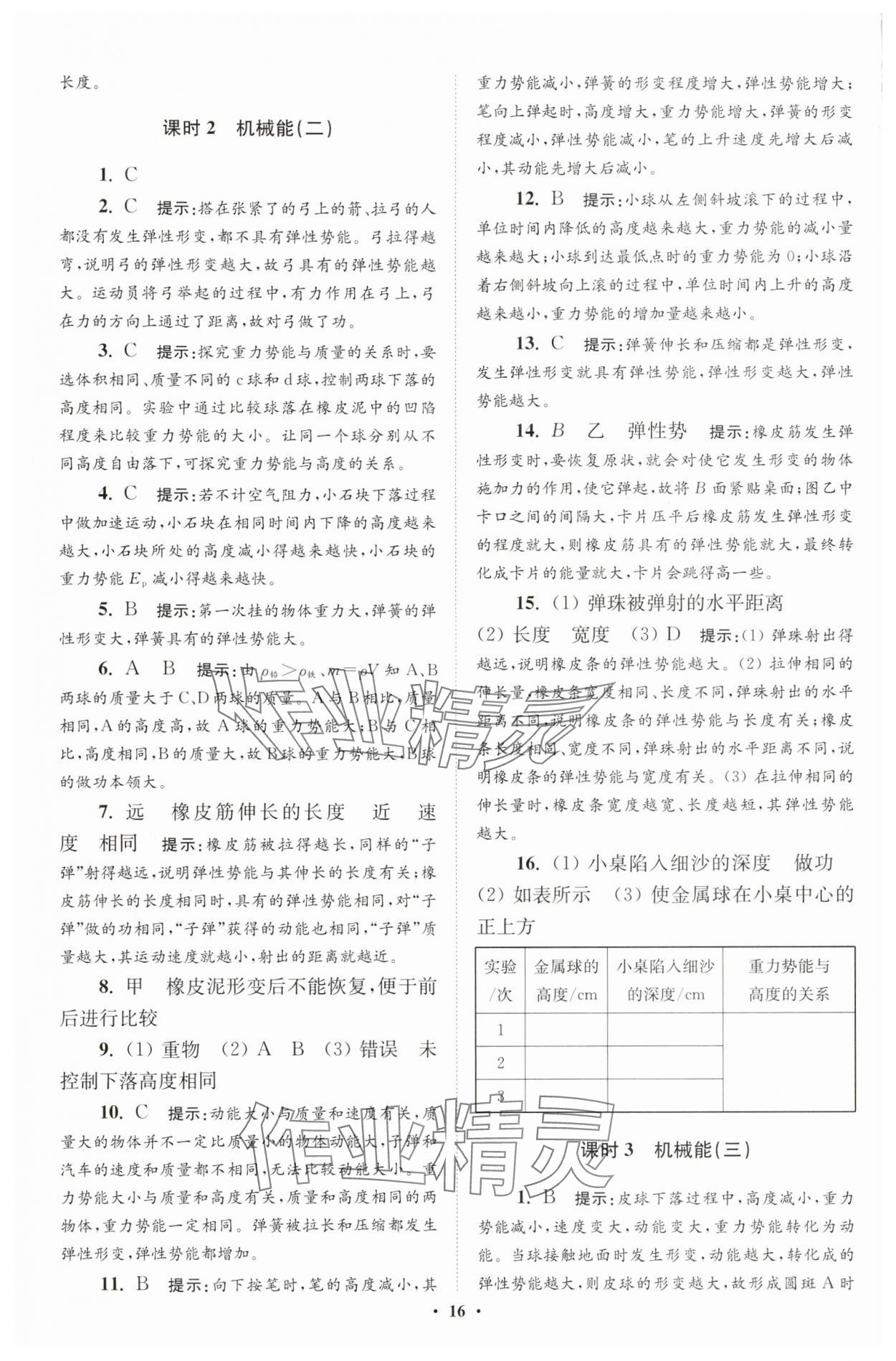 2025年小題狂做九年級(jí)物理全一冊(cè)蘇科版提優(yōu)版 第16頁