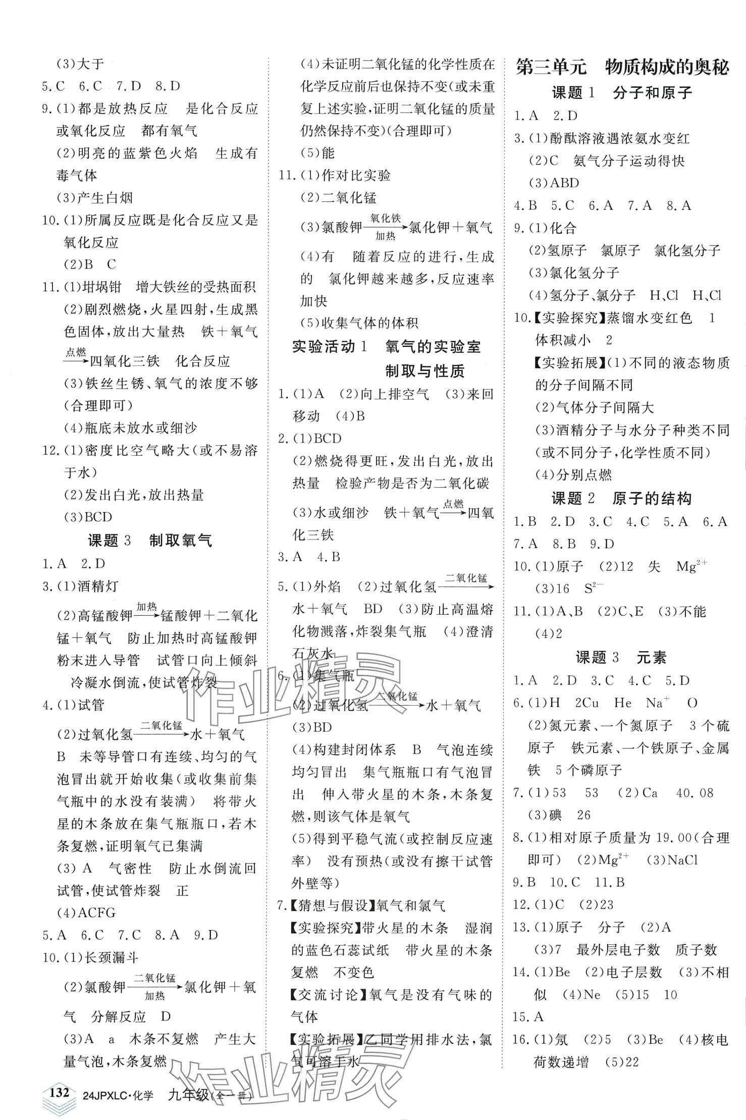 2024年金牌学练测九年级化学全一册人教版 第2页