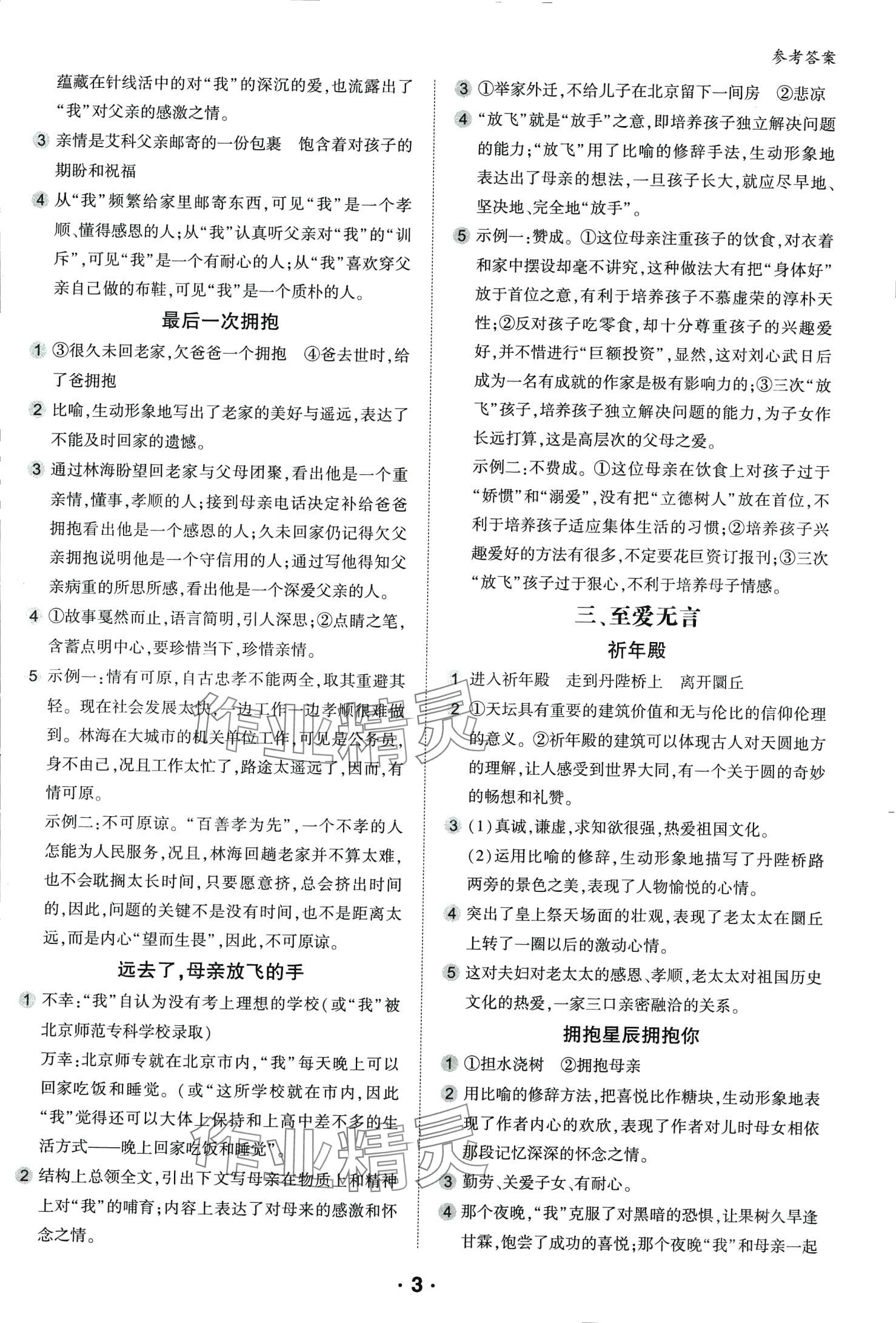 2024年進(jìn)階閱讀七年級(jí)語(yǔ)文 第3頁(yè)