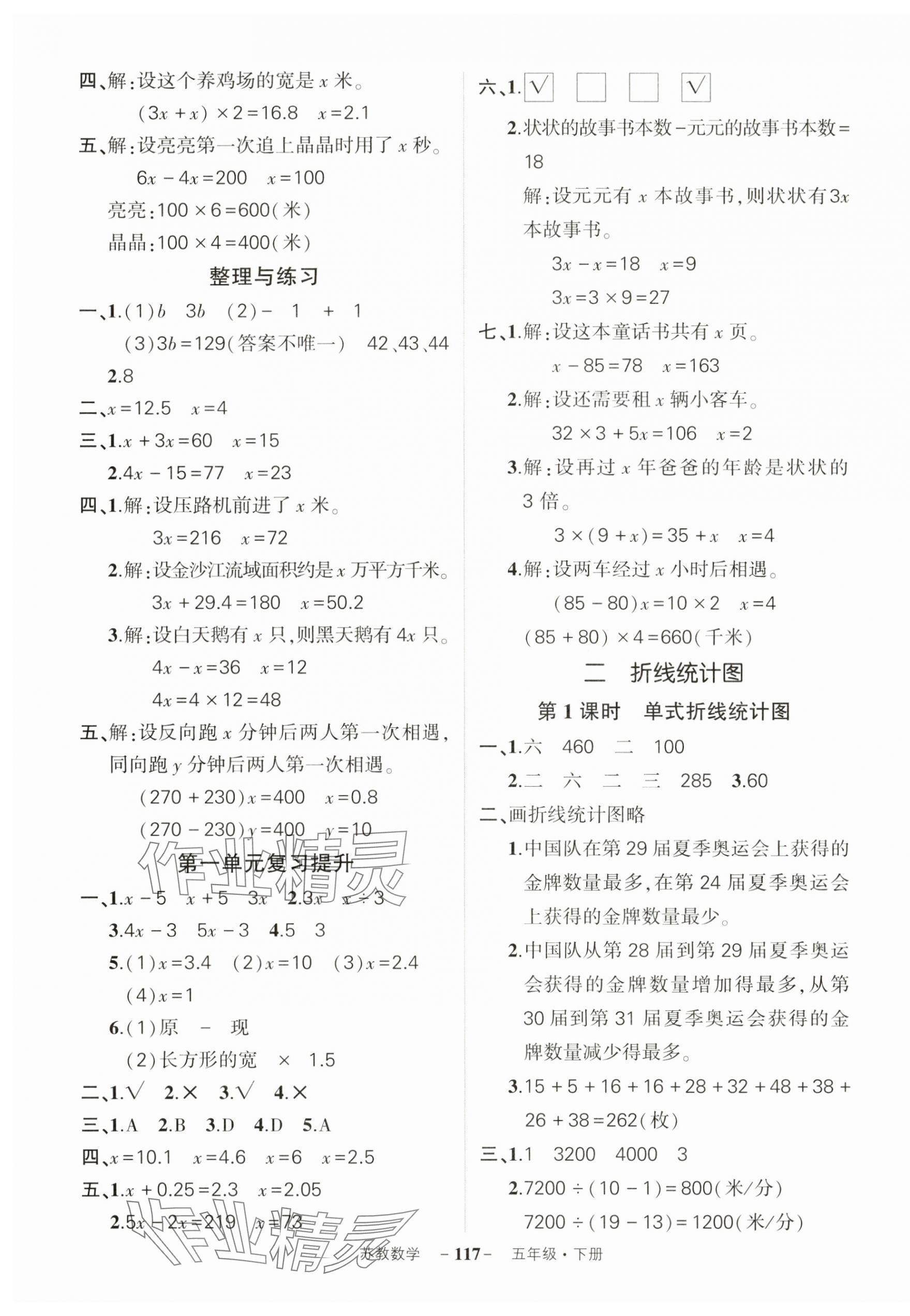 2025年狀元成才路創(chuàng)優(yōu)作業(yè)100分五年級數(shù)學(xué)下冊蘇教版 參考答案第3頁