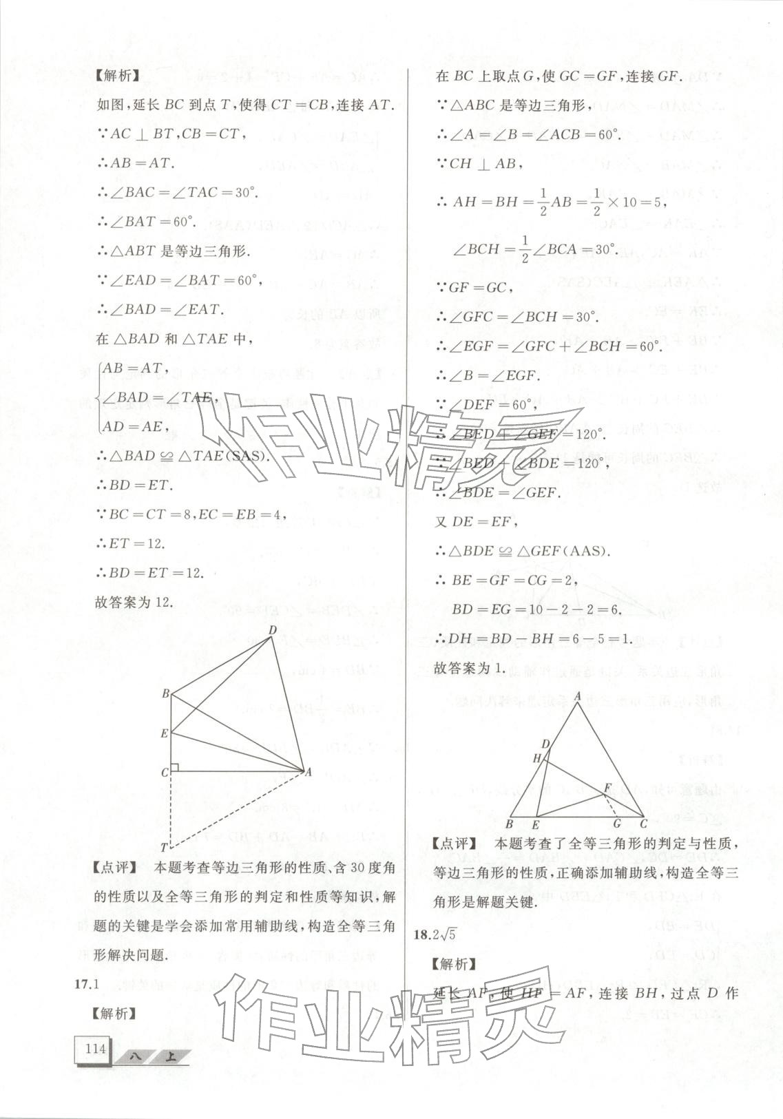 2025年压轴题八年级数学上册人教版&nbsp;第7页