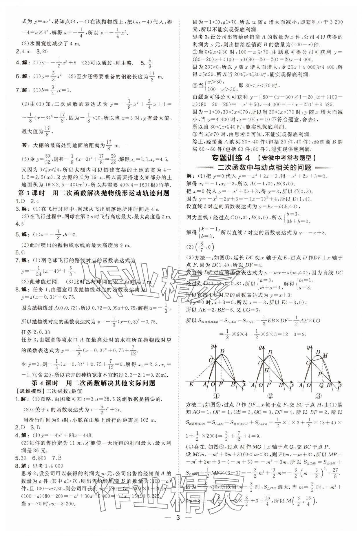 2025年点拨训练九年级数学上册沪科版安徽专版 第3页