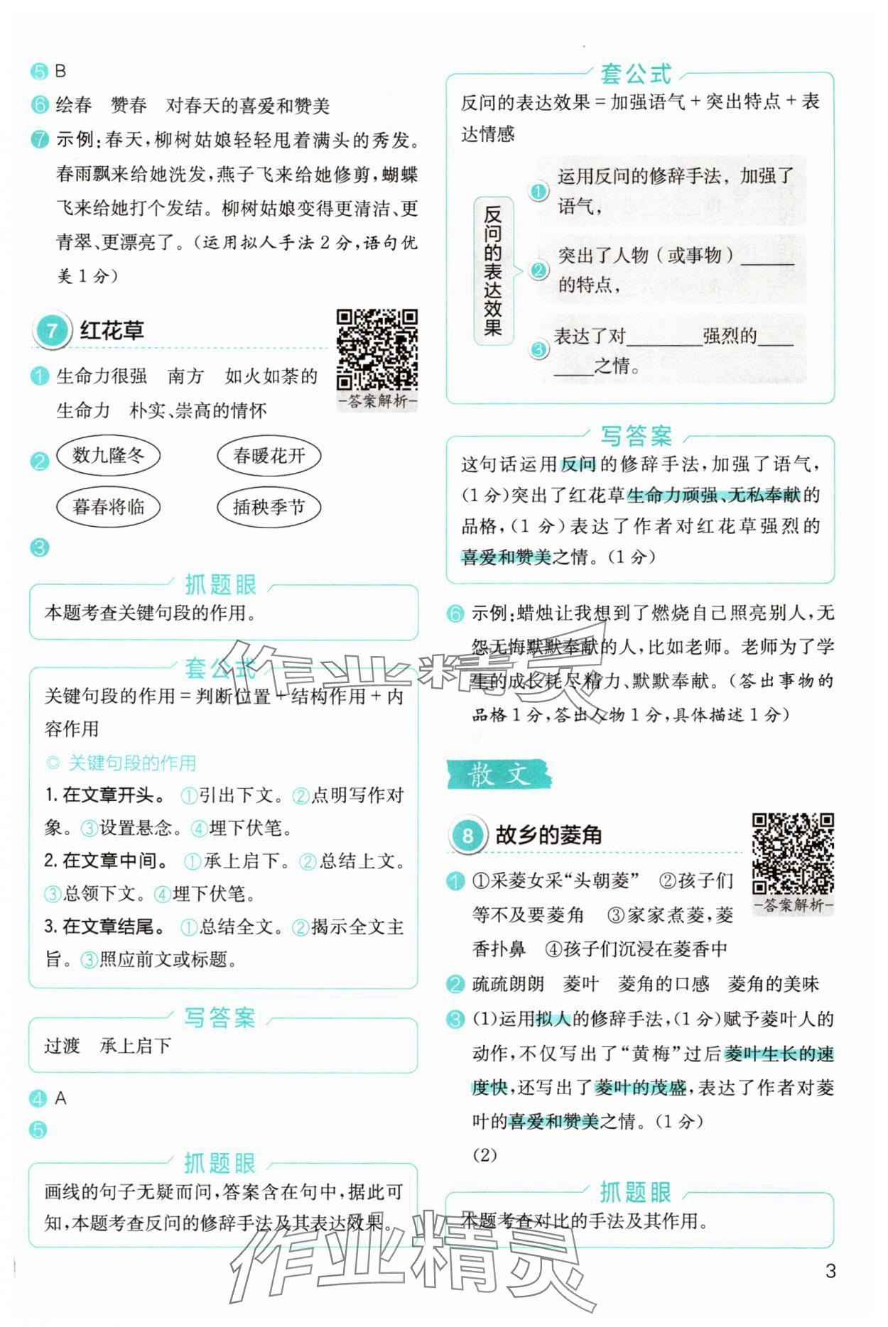 2025年小学语文分级阅读组合训练五年级&nbsp;第3页