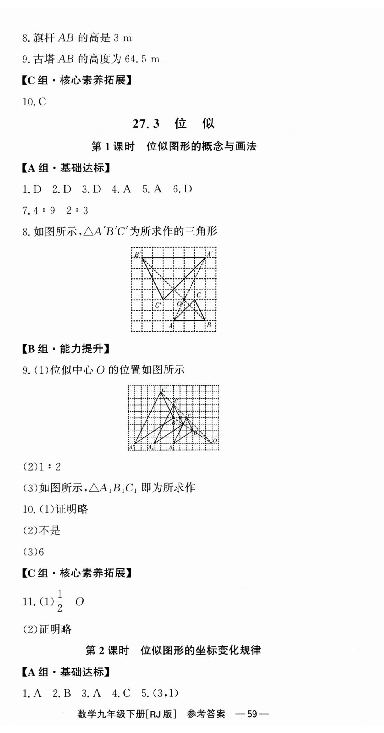 2025年全效學(xué)習(xí)同步學(xué)練測(cè)九年級(jí)數(shù)學(xué)下冊(cè)人教版 第11頁(yè)