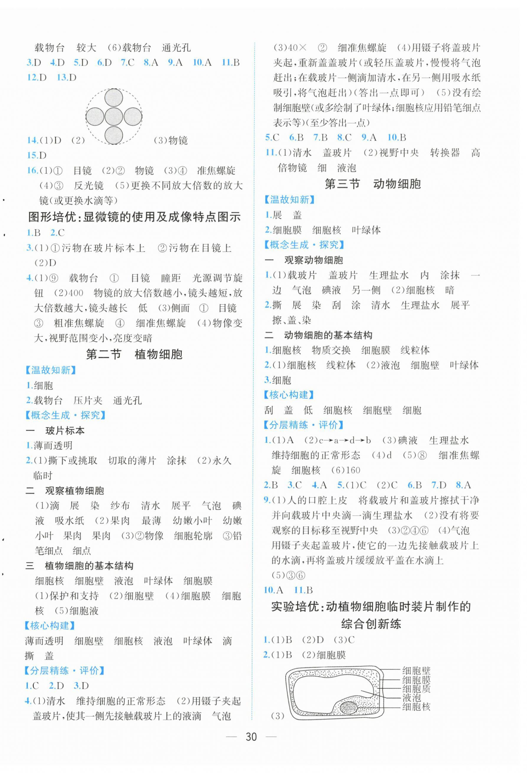 2025年人教金学典同步解析与测评七年级生物上册人教版云南专版 第2页