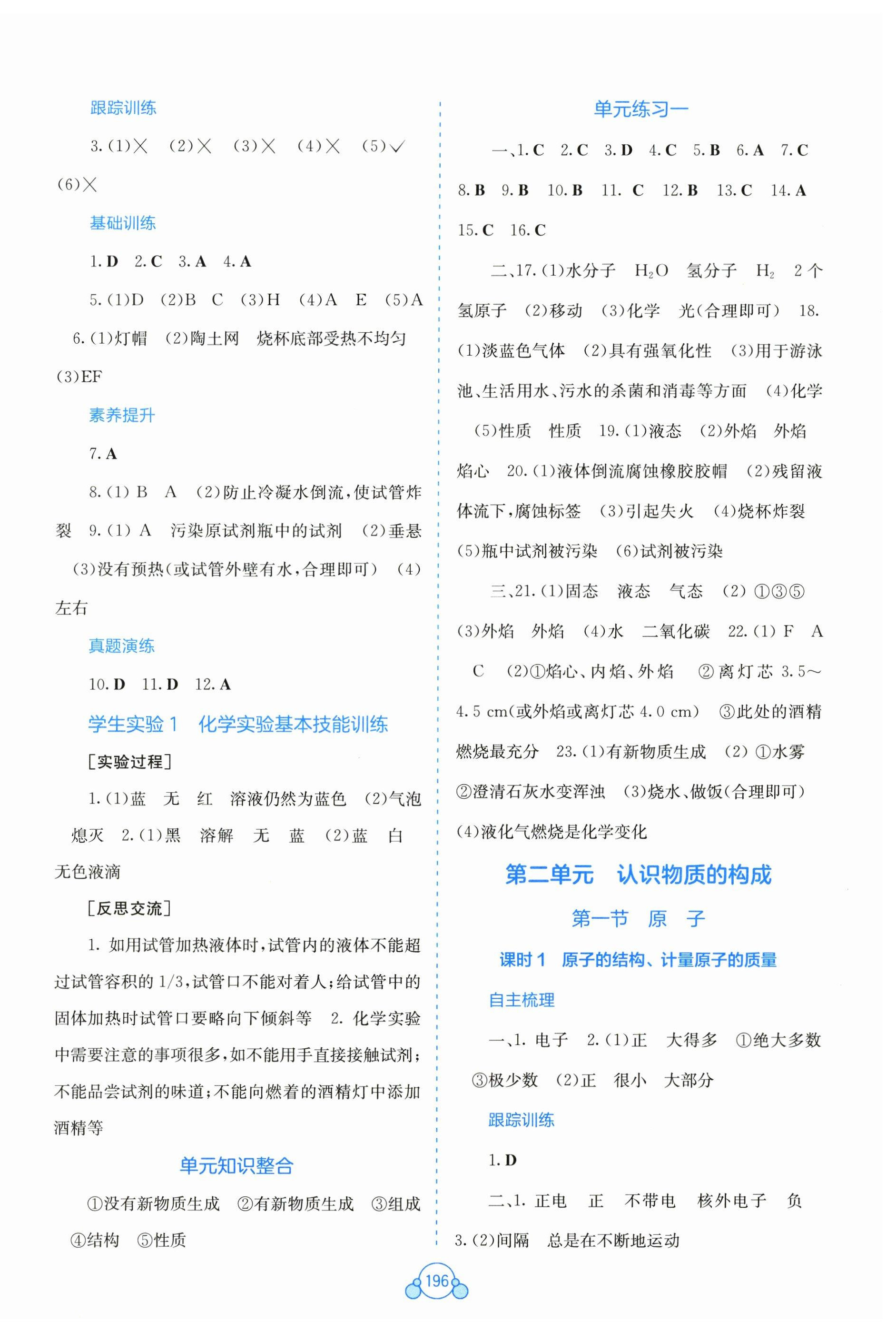 2026年自主学习能力测评九年级化学上册鲁教版&nbsp;第2页