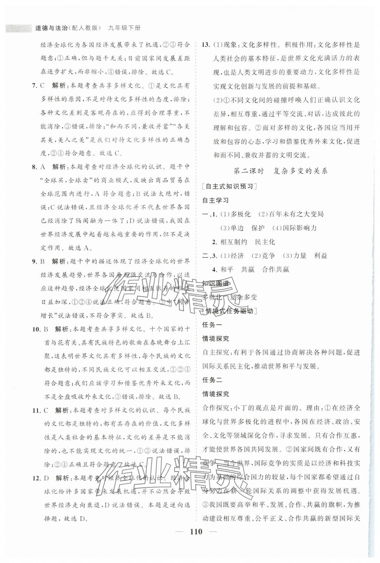 2024年新課程同步練習冊九年級道德與法治下冊人教版 第2頁