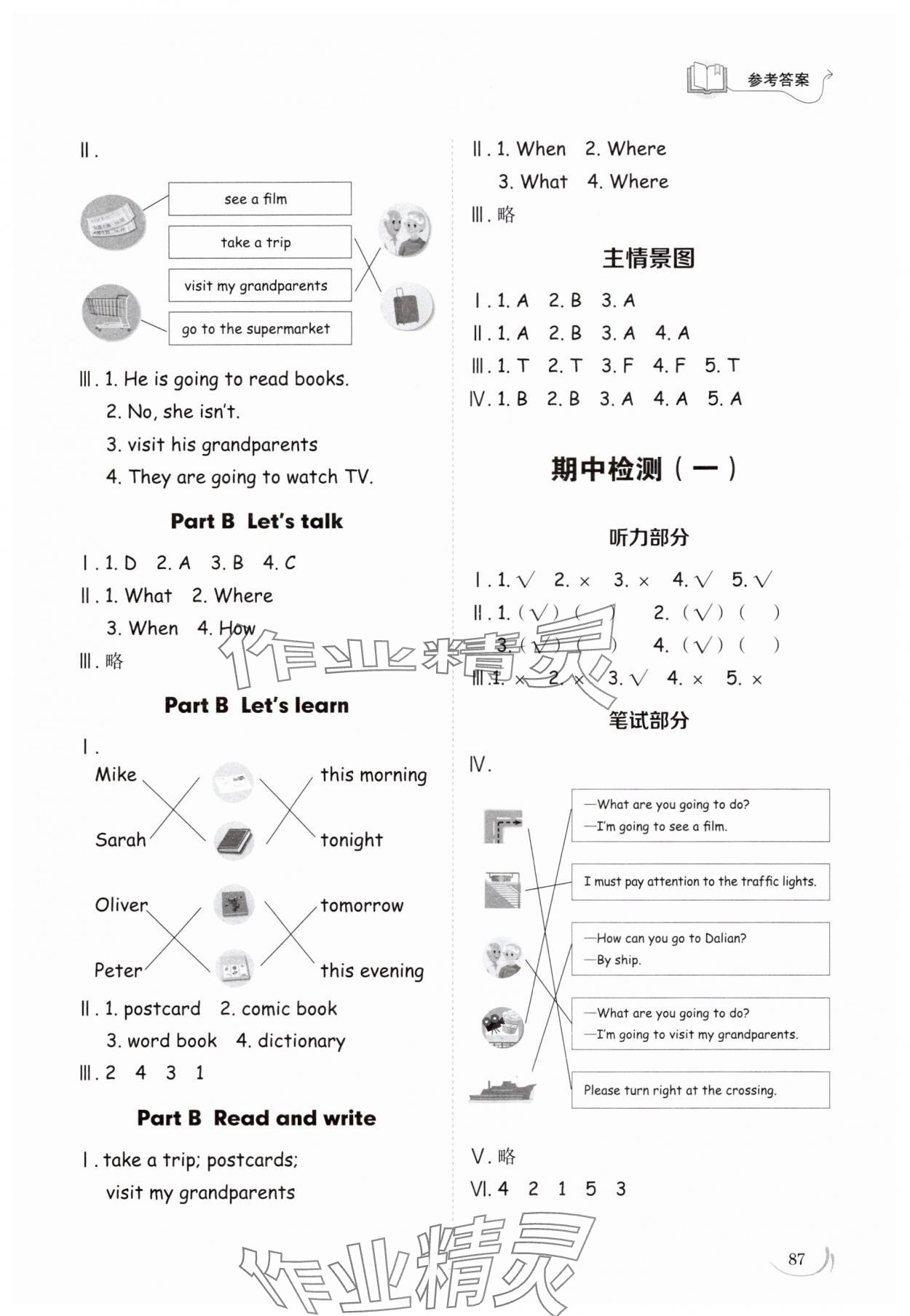 2025年同步練習冊山東科學技術出版社六年級英語上冊人教版 第3頁