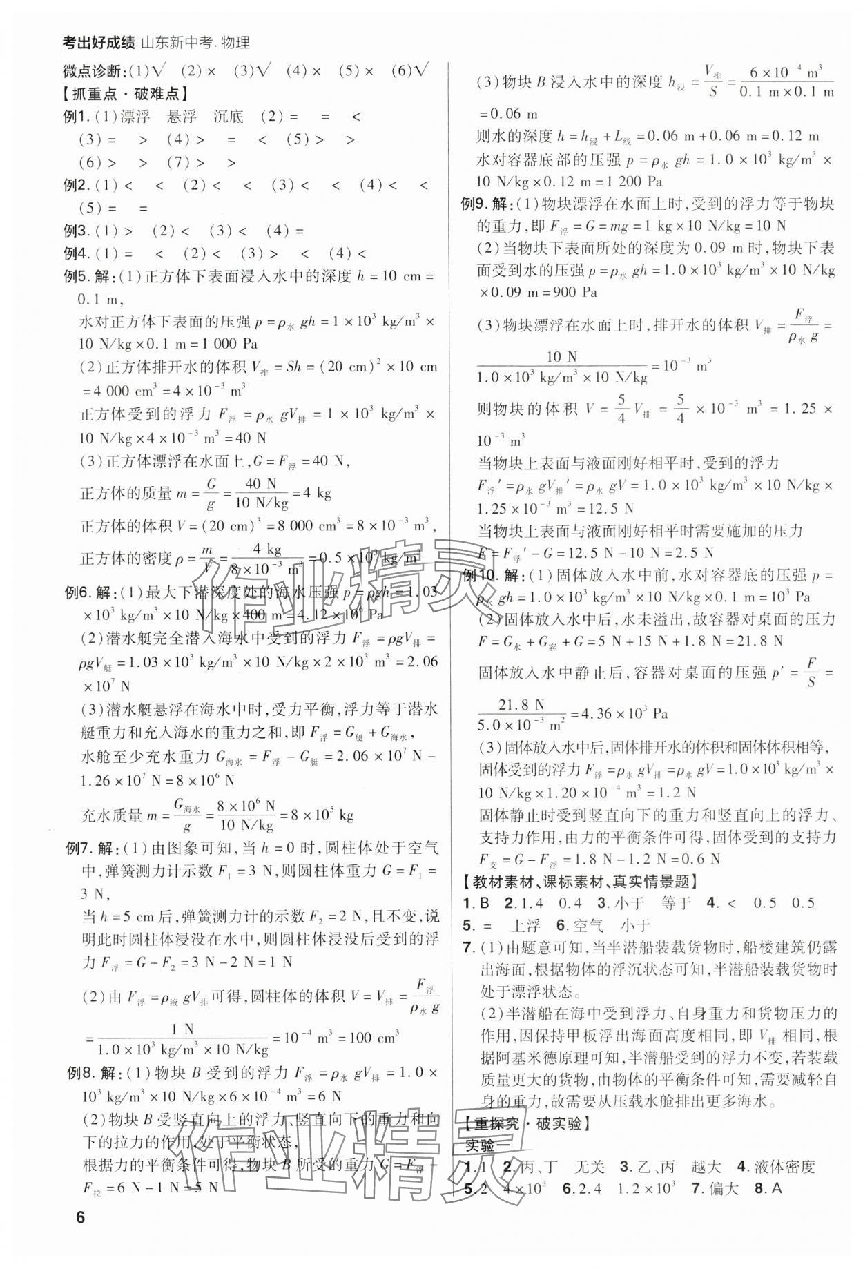 2024年考出好成績中考總復(fù)習(xí)物理山東專版 第6頁