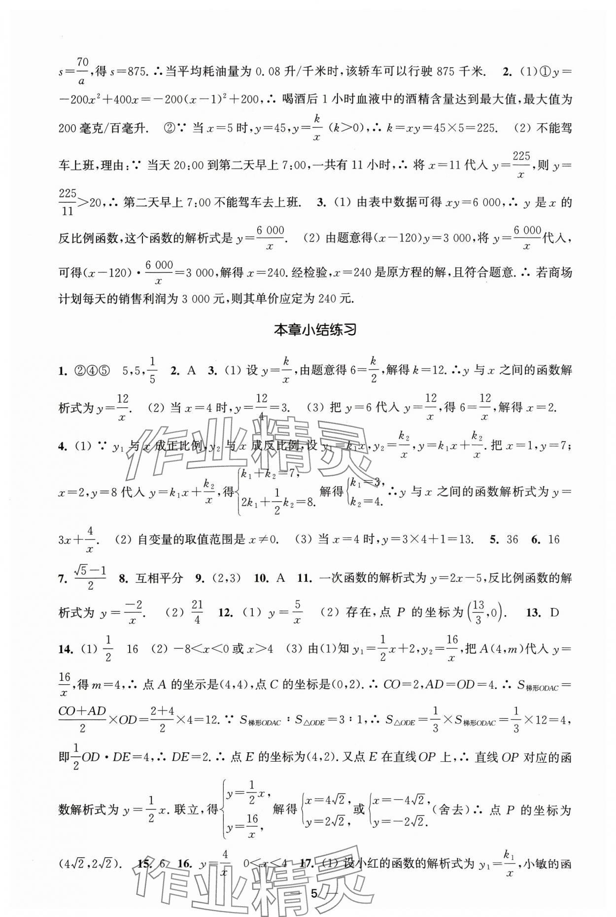 2024年能力素养与学力提升九年级数学下册人教版 第5页