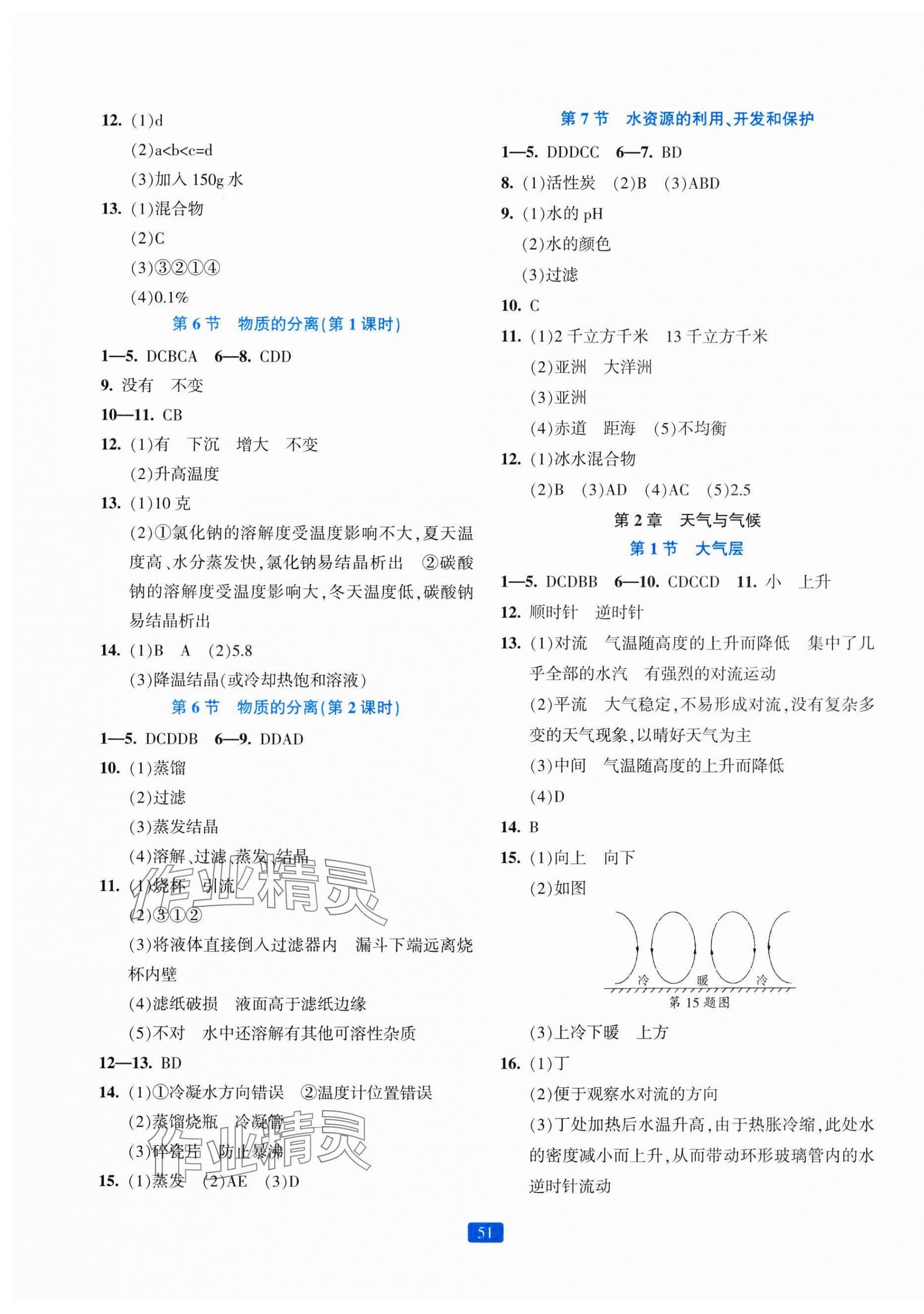 2023年精準學與練八年級科學上冊浙教版 第3頁