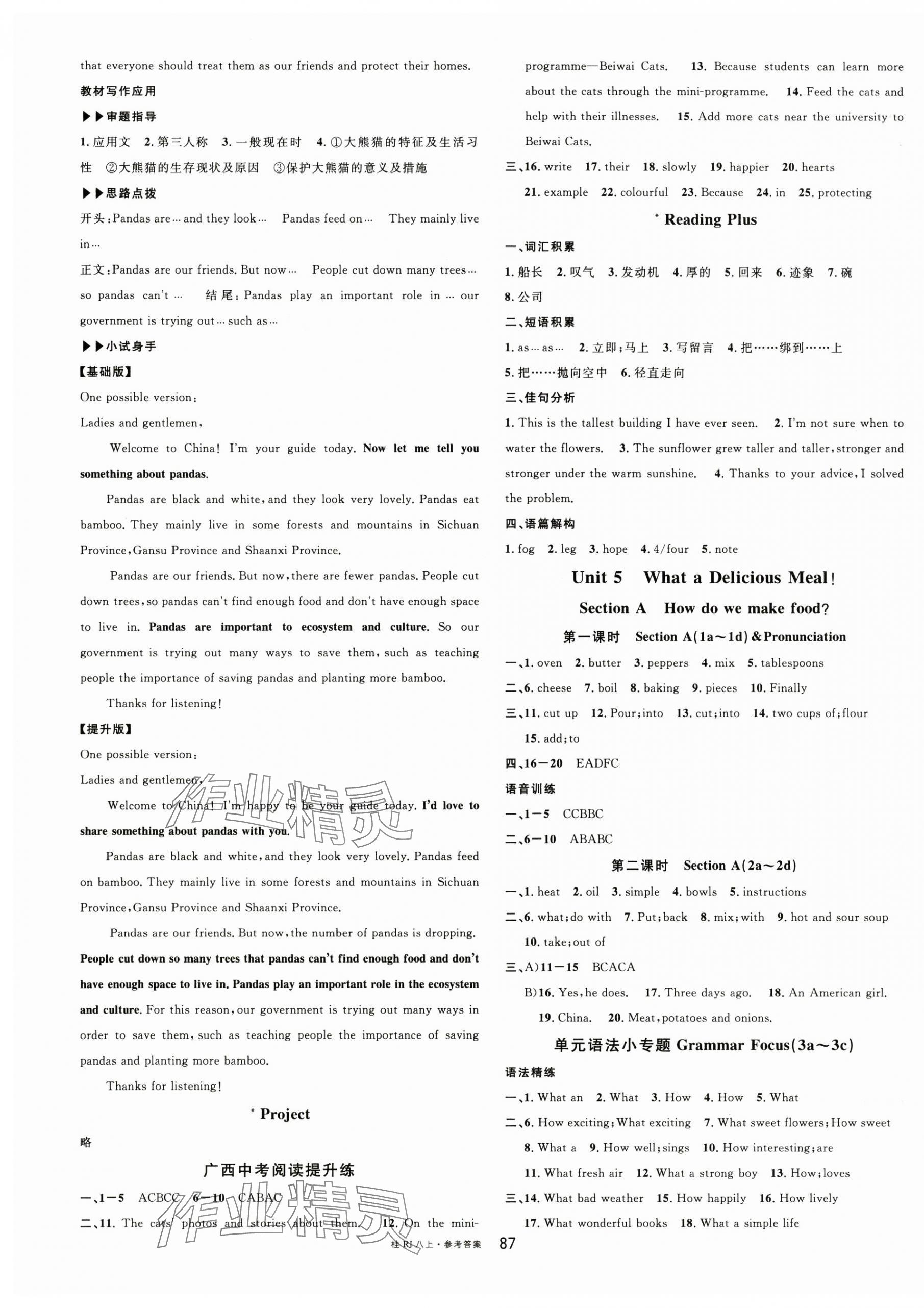 2025年名校课堂八年级英语上册人教版广西专版 第7页