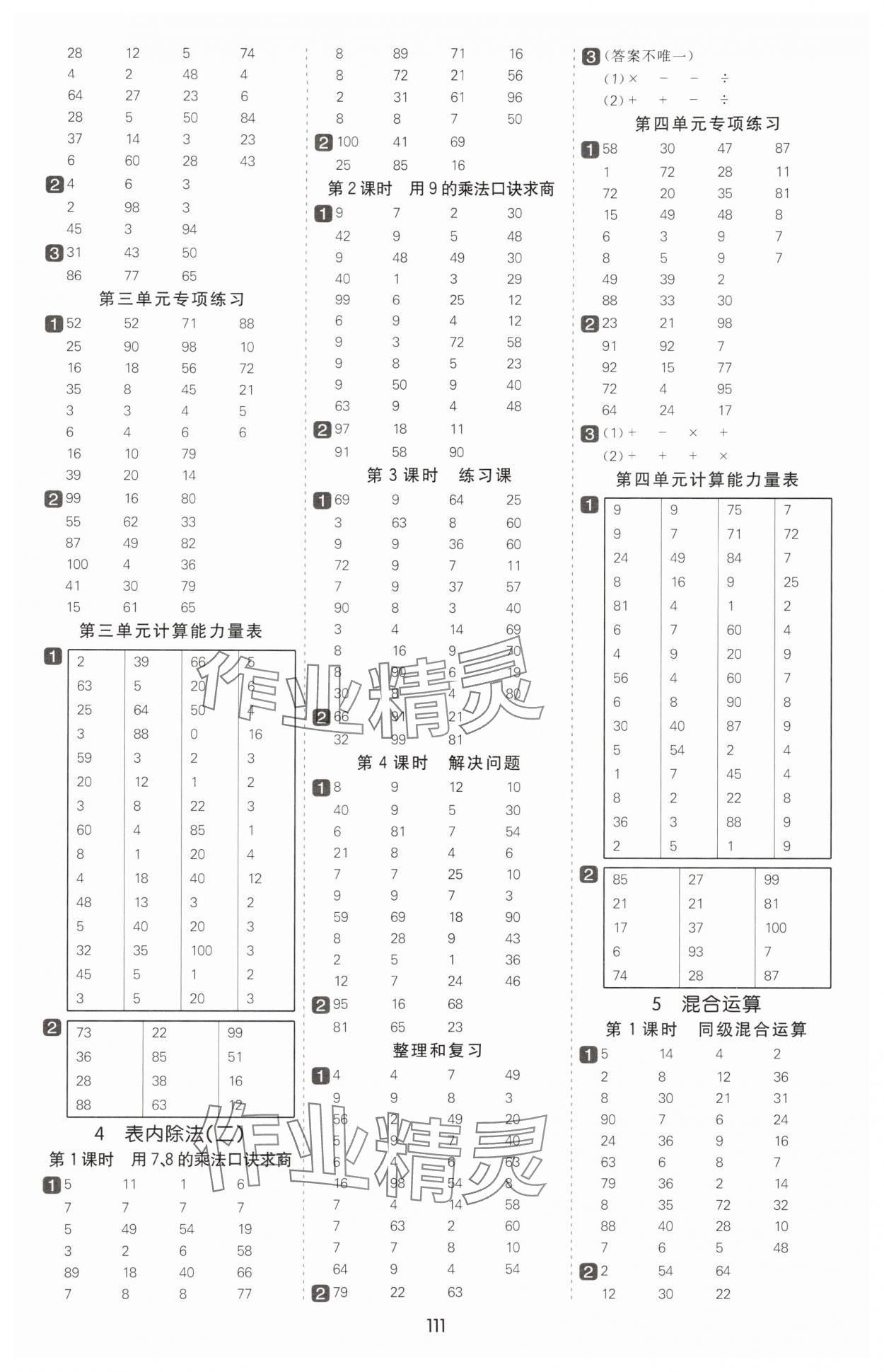2025年七彩課堂計(jì)算天天練二年級(jí)數(shù)學(xué)下冊(cè)人教版 第3頁(yè)