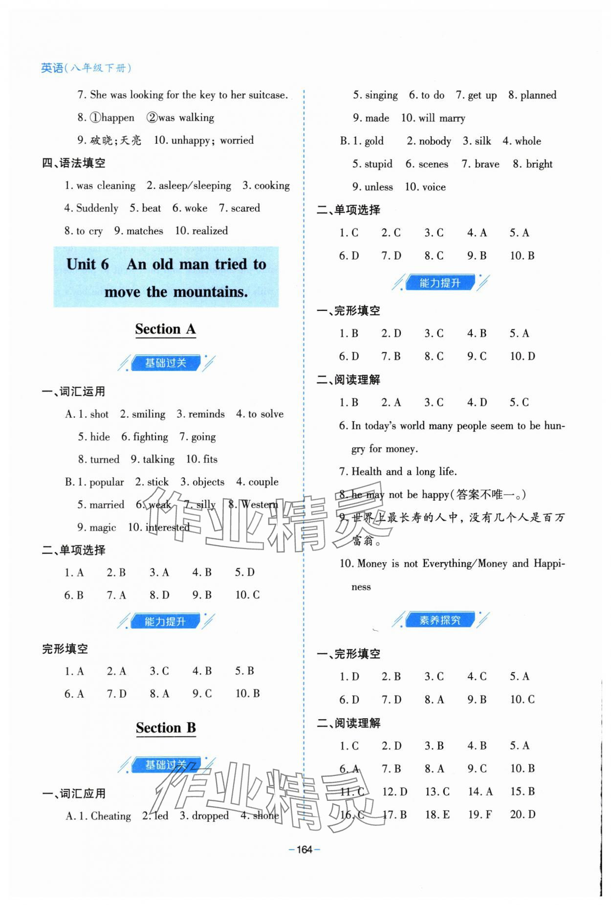 2024年新課堂學(xué)習(xí)與探究八年級(jí)英語(yǔ)下冊(cè)人教版 第8頁(yè)