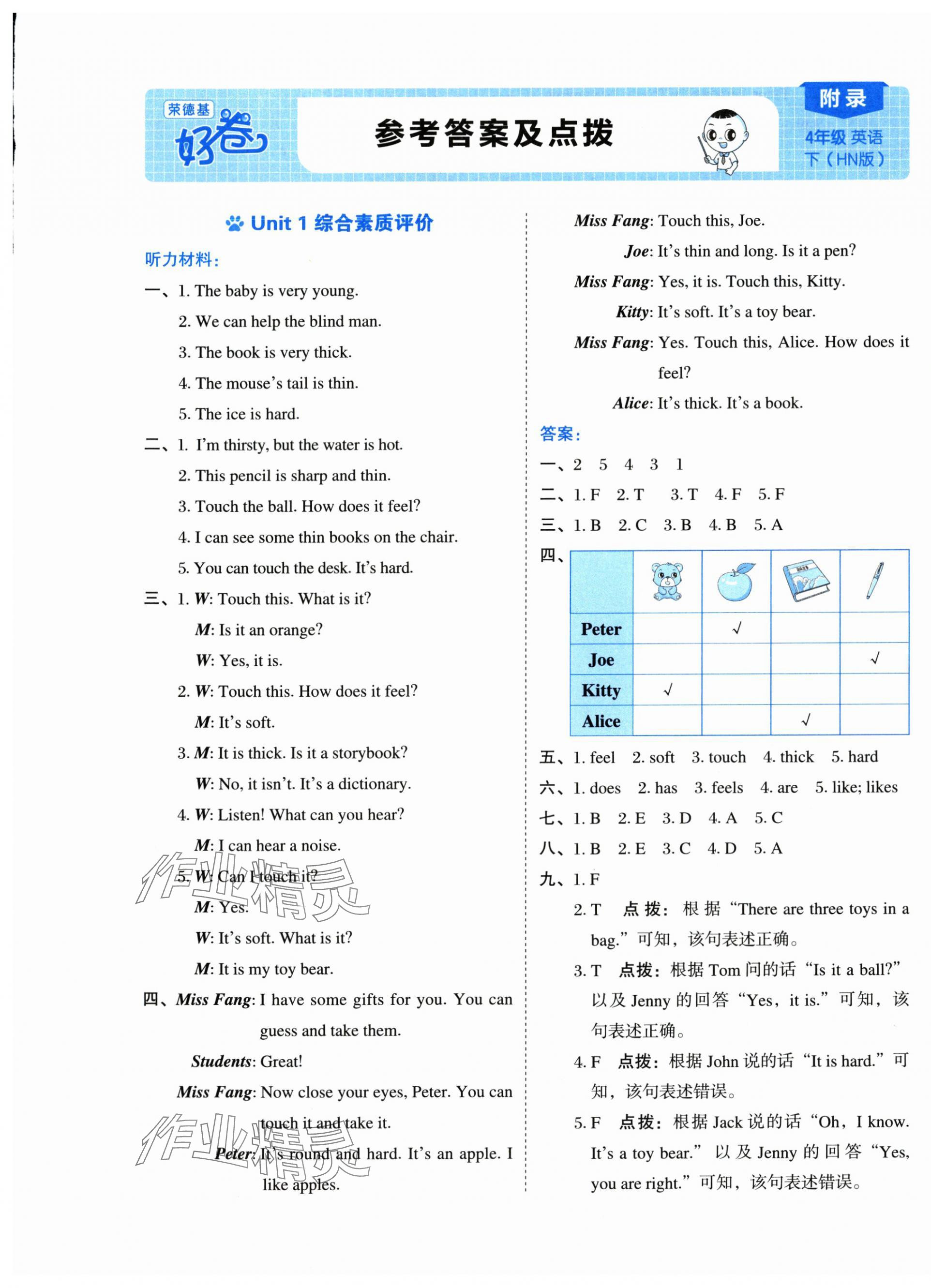 2025年好卷四年級(jí)英語(yǔ)下冊(cè)滬教版 第1頁(yè)