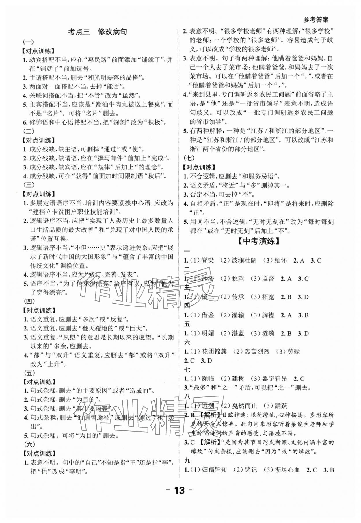 2024年中考突破語文 第13頁