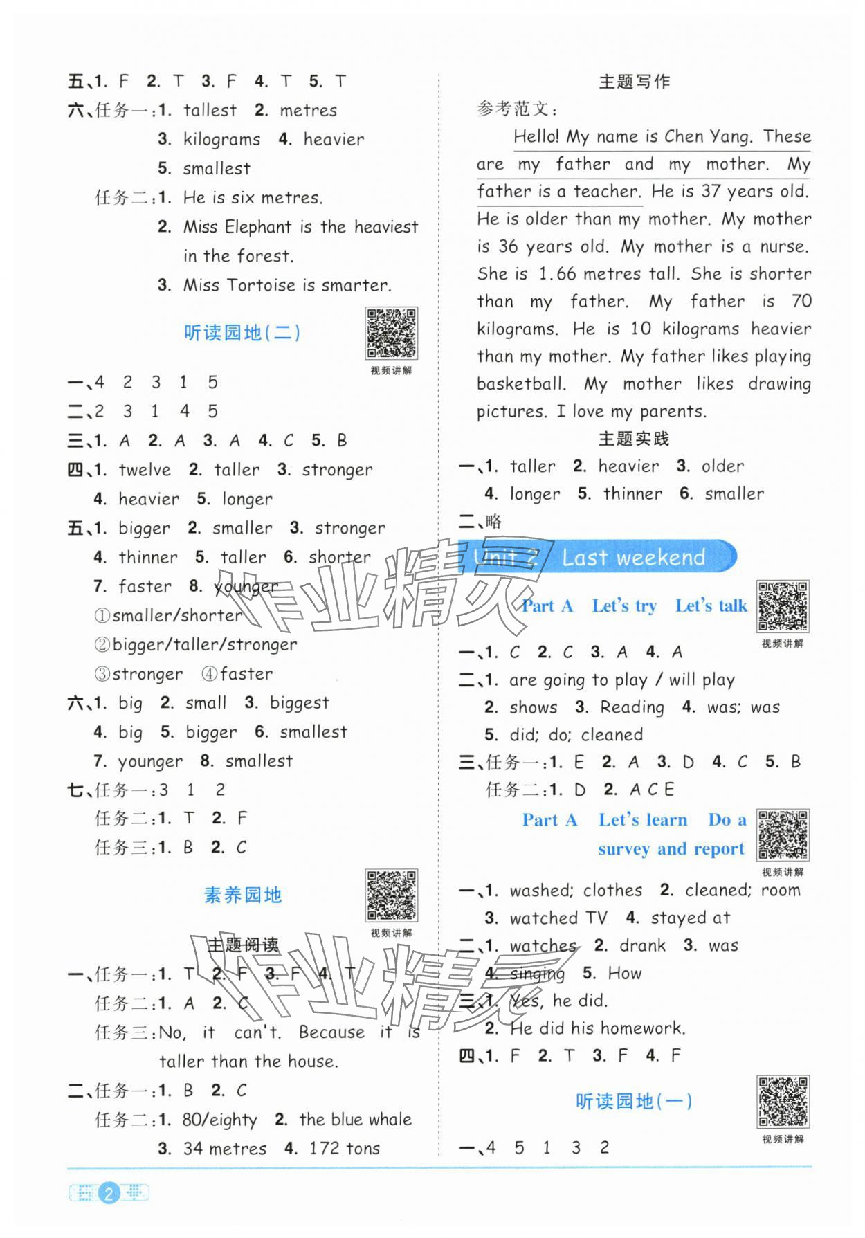 2024年陽光同學課時達標訓練六年級英語下冊人教PEP版浙江專版 第2頁