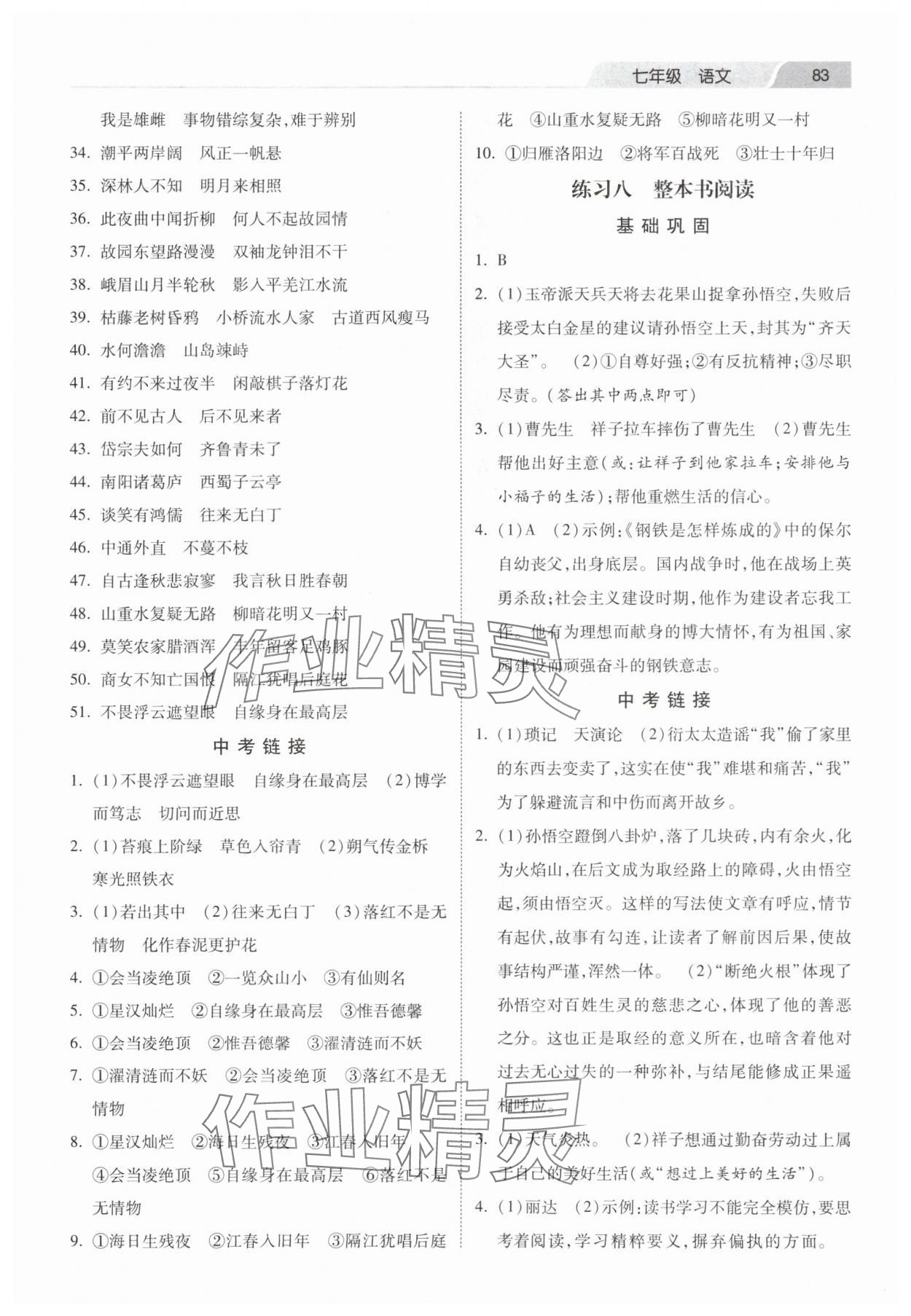 2025年暑假生活河北美術(shù)出版社七年級語文 第3頁