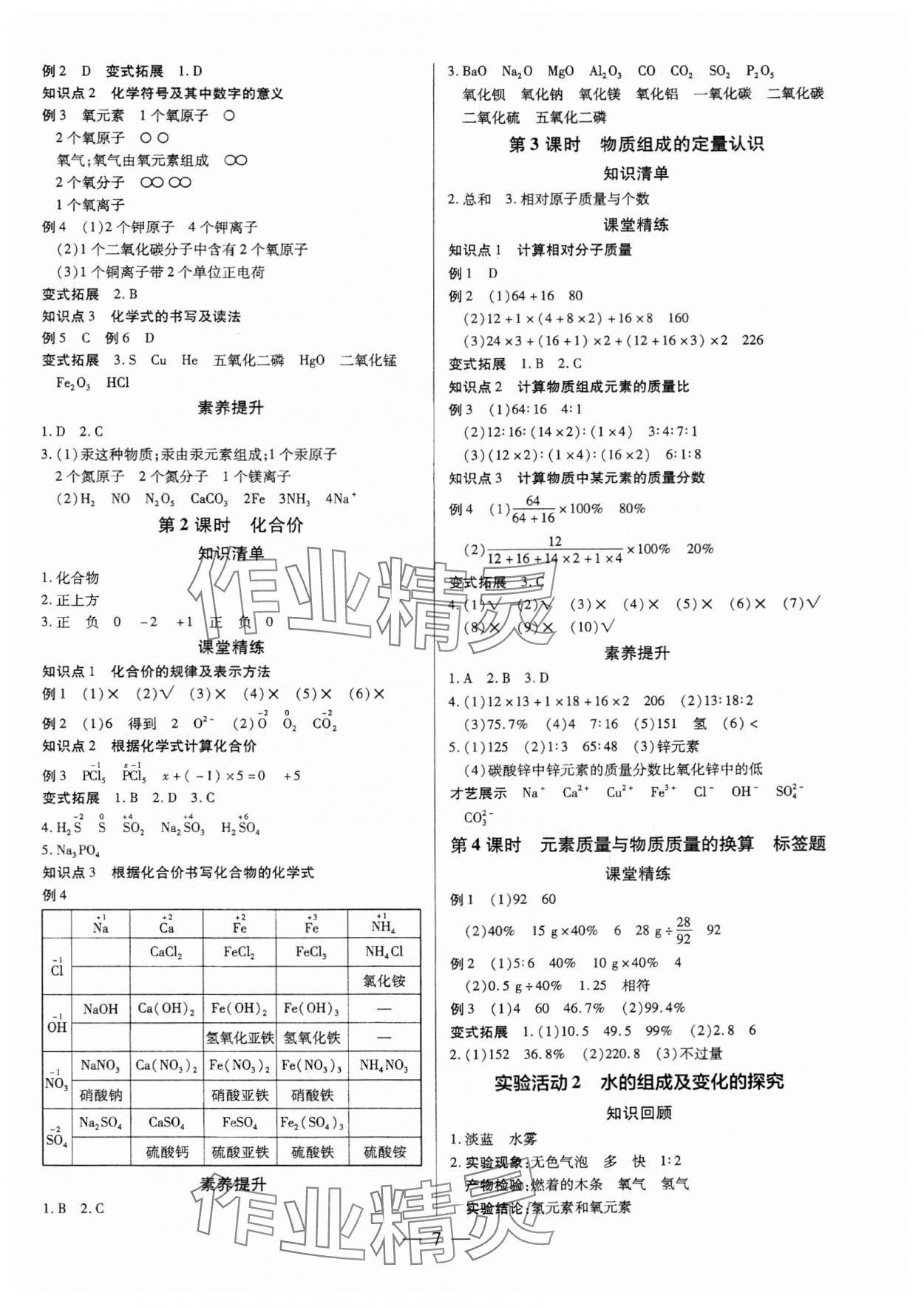 2025年領(lǐng)跑作業(yè)本九年級化學(xué)全一冊人教版廣東專版 第7頁