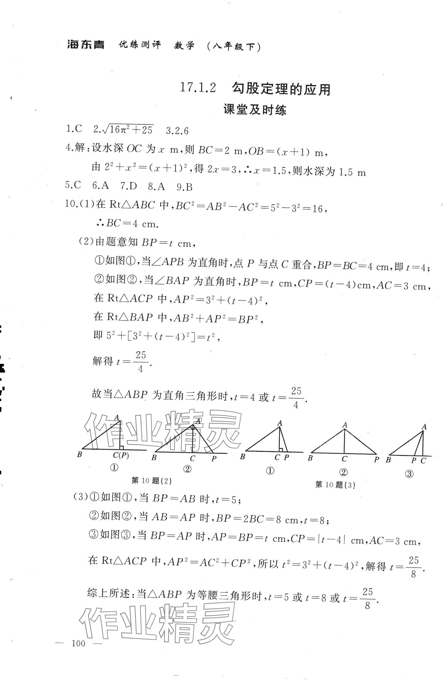 2024年海東青優(yōu)練測評八年級數(shù)學(xué)下冊人教版牡丹江專版 第4頁