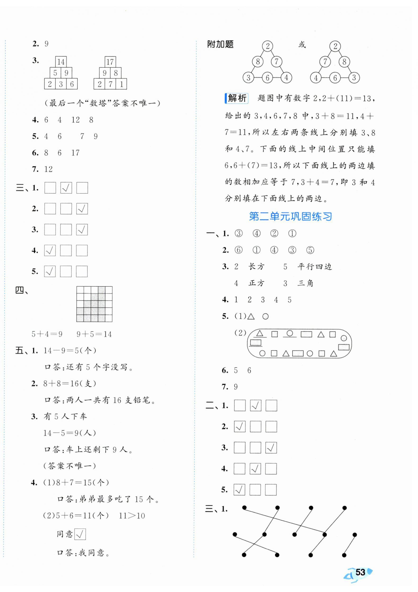 2025年53全優卷一年級數學下冊蘇教版 第2頁