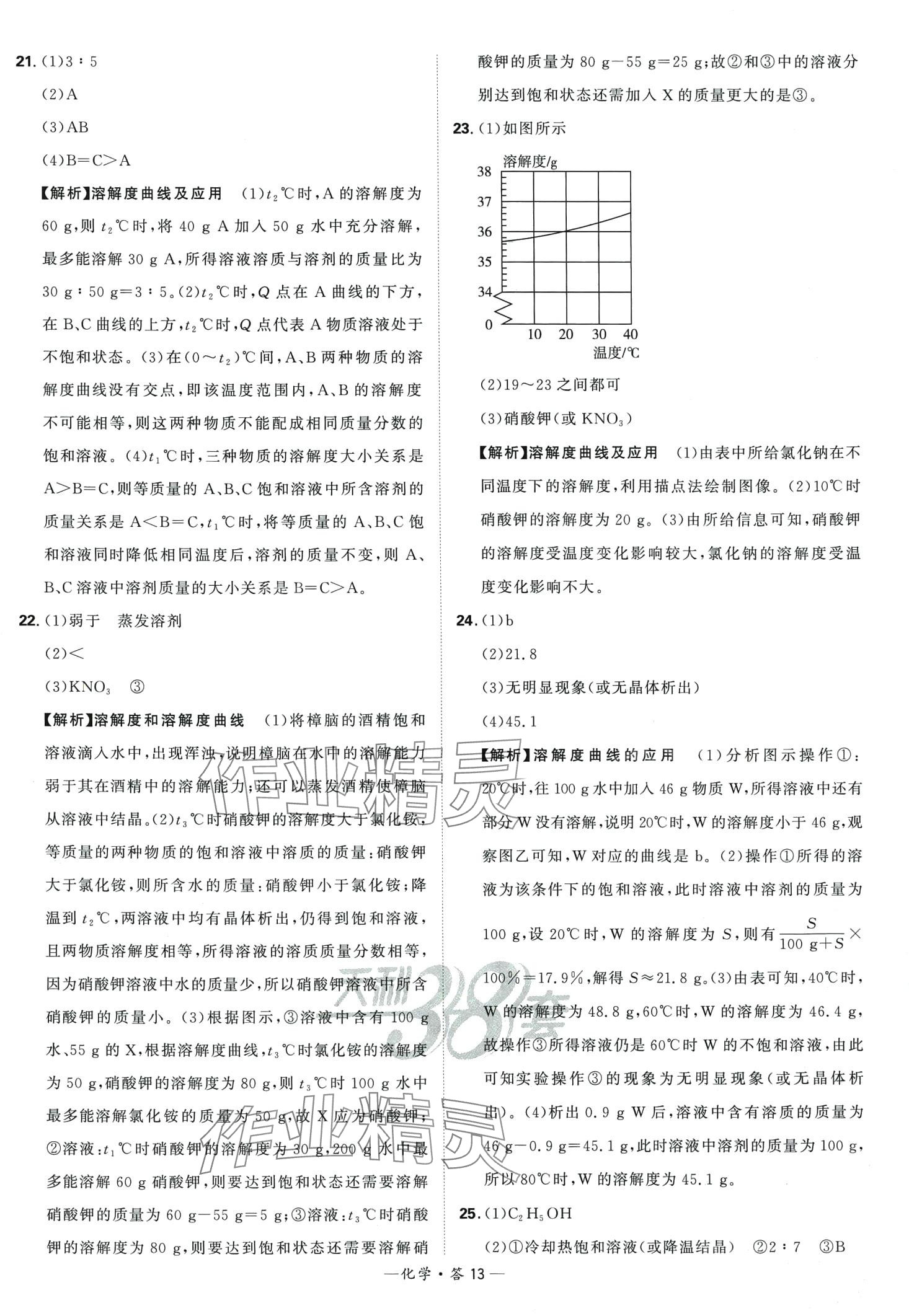 2024年天利38套全國中考試題分類訓(xùn)練化學(xué)中考 第13頁