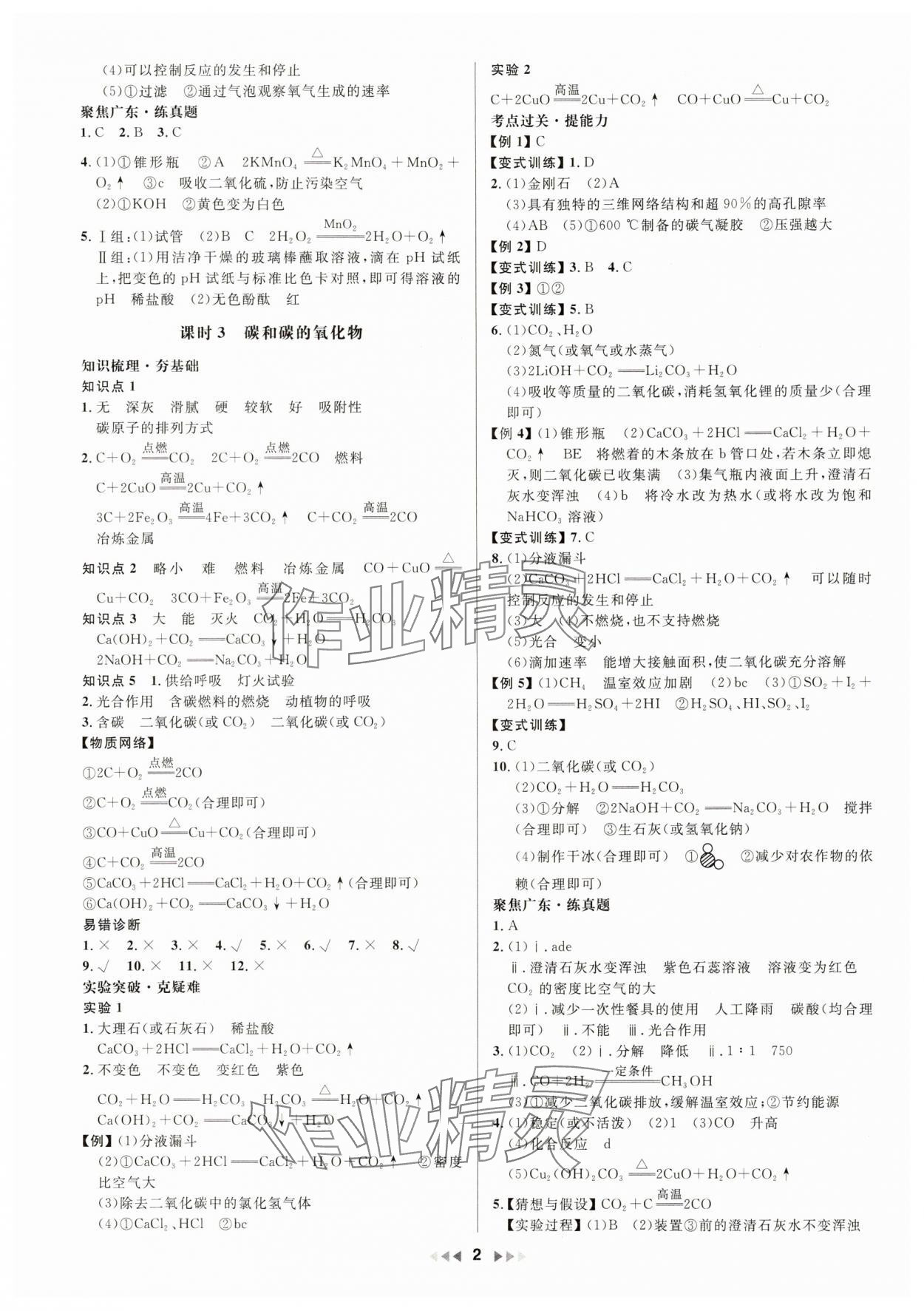 2025年金鑰匙贏戰中考化學廣東專版 第2頁