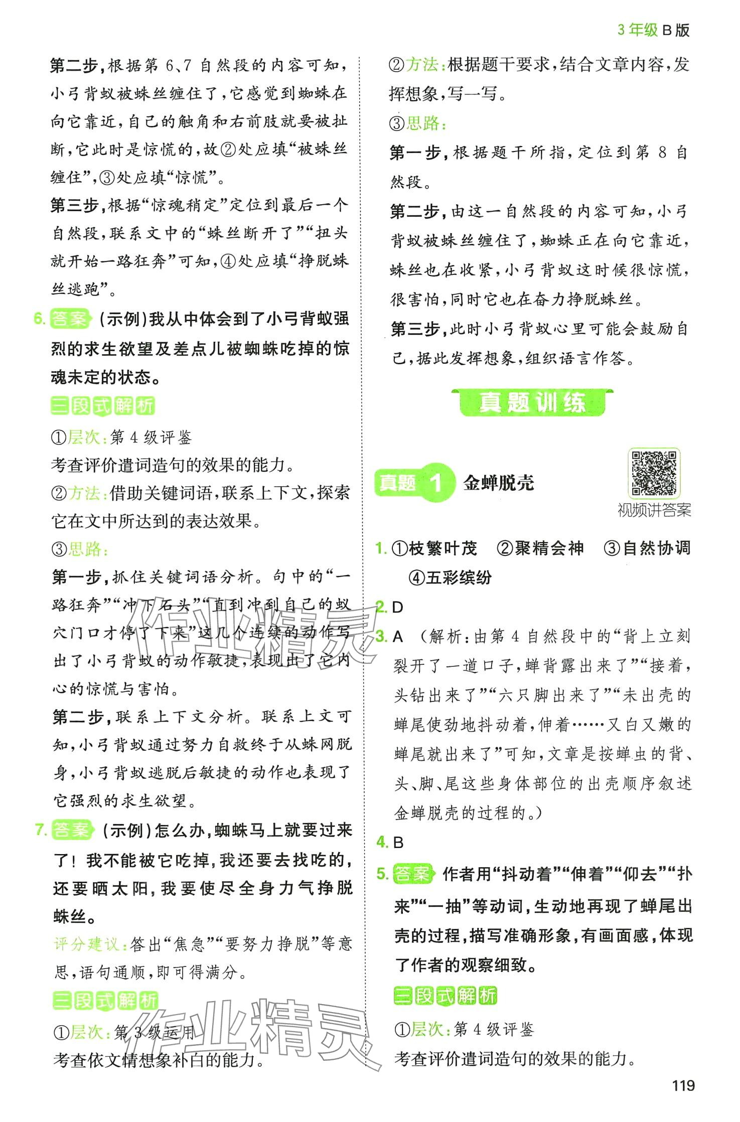 2024年一本閱讀能力訓(xùn)練100分三年級(jí)語文B福建專版 第4頁