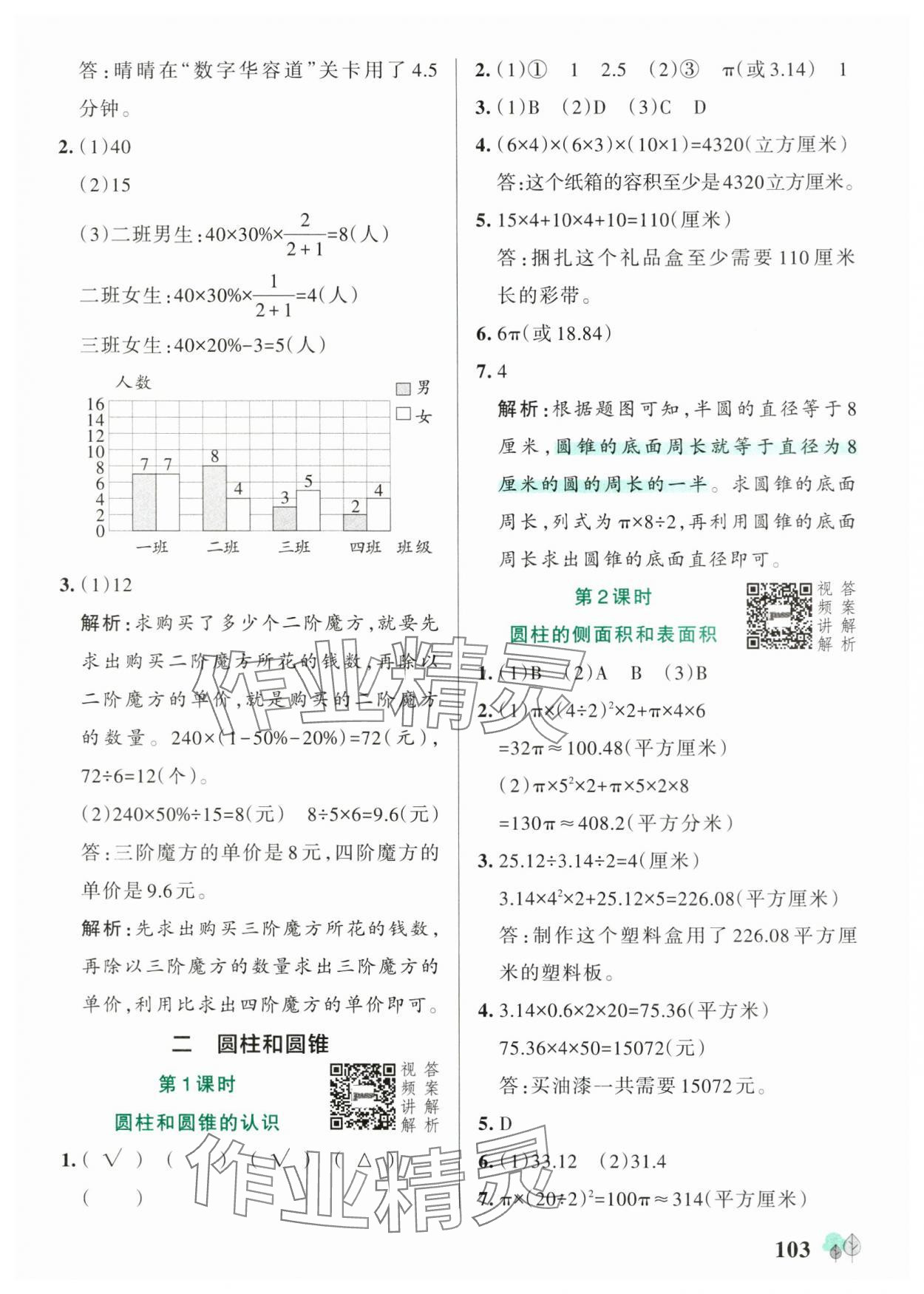 2025年綠卡提優(yōu)特訓(xùn)六年級數(shù)學(xué)下冊蘇教版江蘇專版 參考答案第3頁