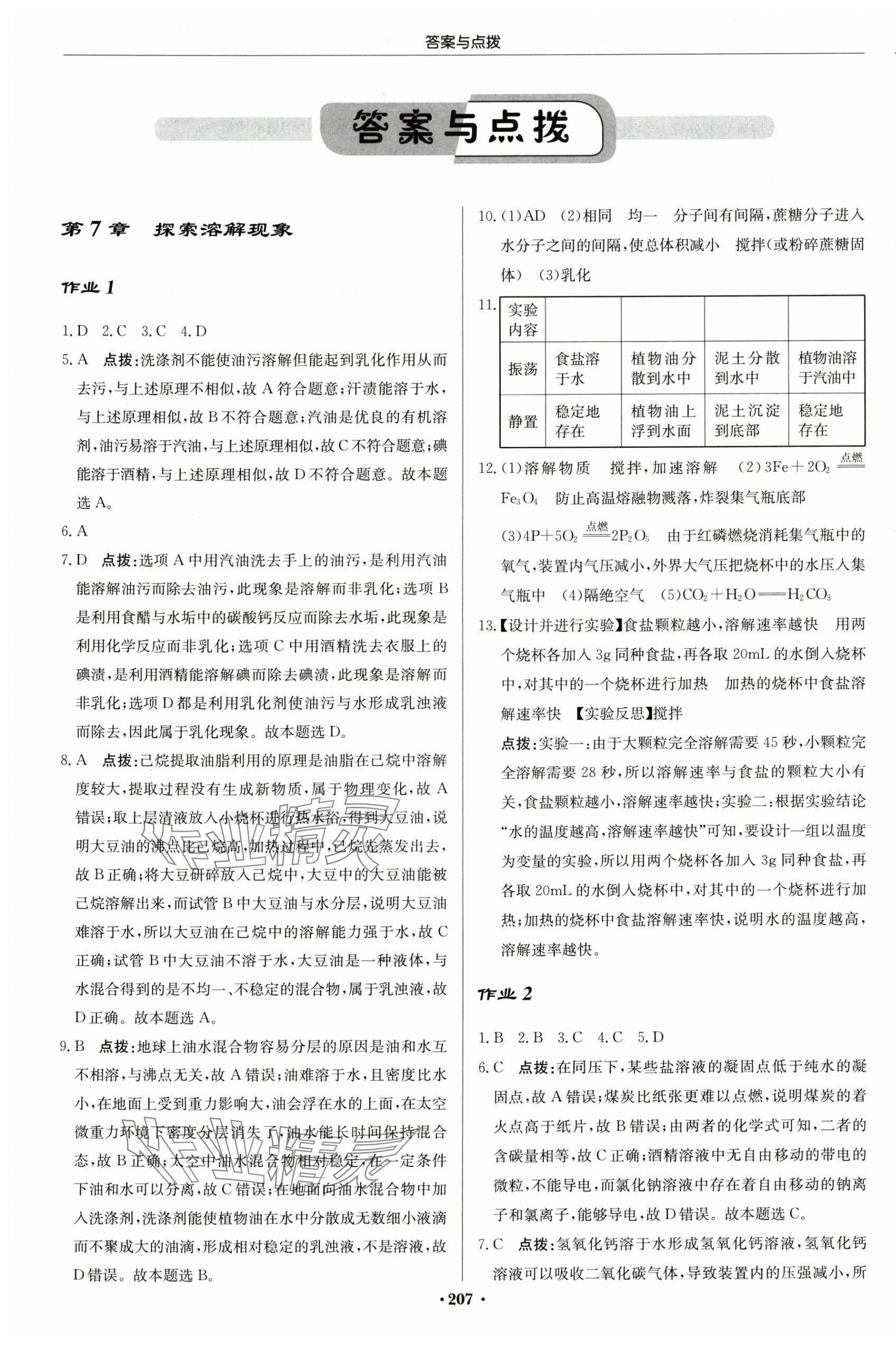 2025年启东中学作业本九年级化学下册沪教版苏北专版 第1页