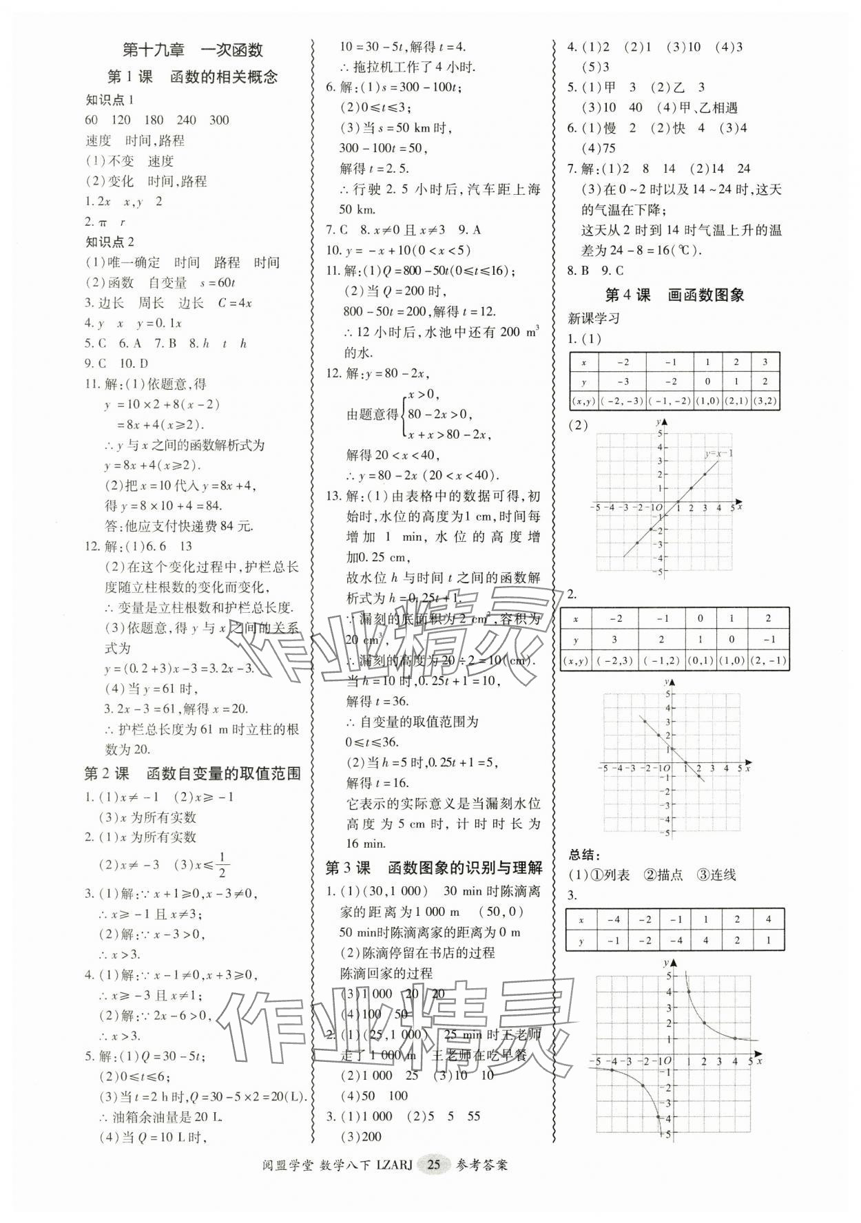 2025年零障礙導(dǎo)教導(dǎo)學(xué)案八年級(jí)數(shù)學(xué)下冊(cè)人教版 參考答案第25頁(yè)