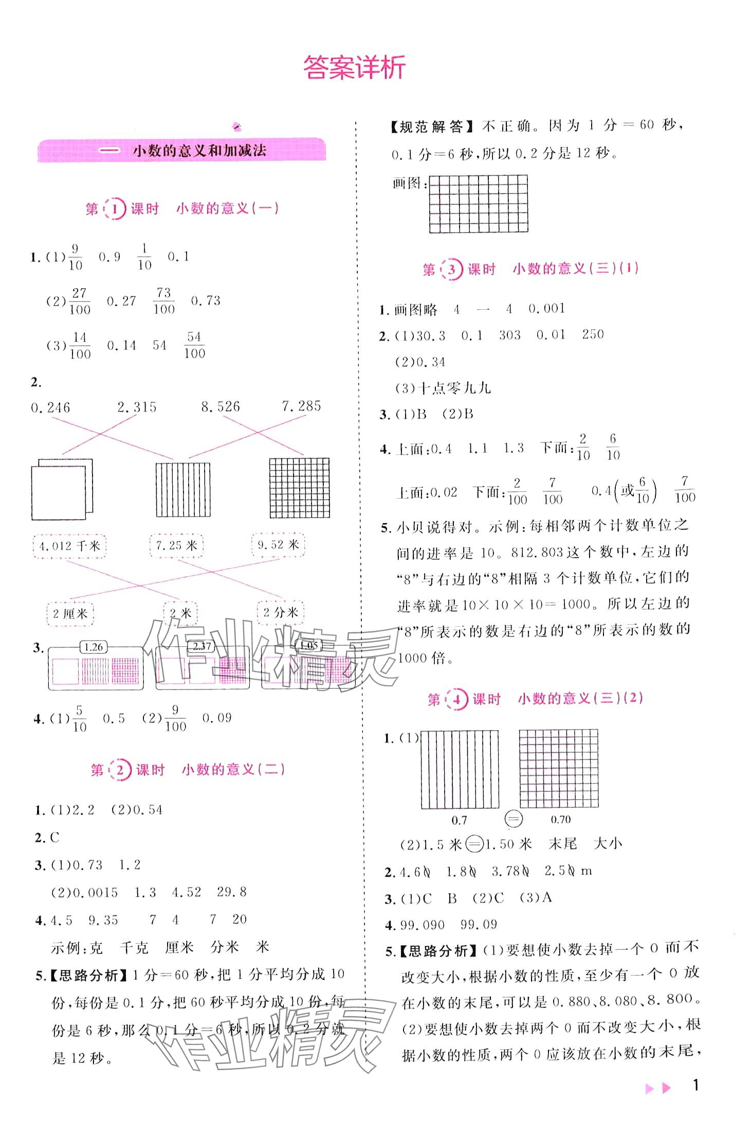 2024年訓(xùn)練達(dá)人四年級(jí)數(shù)學(xué)下冊(cè)北師大版 第1頁(yè)