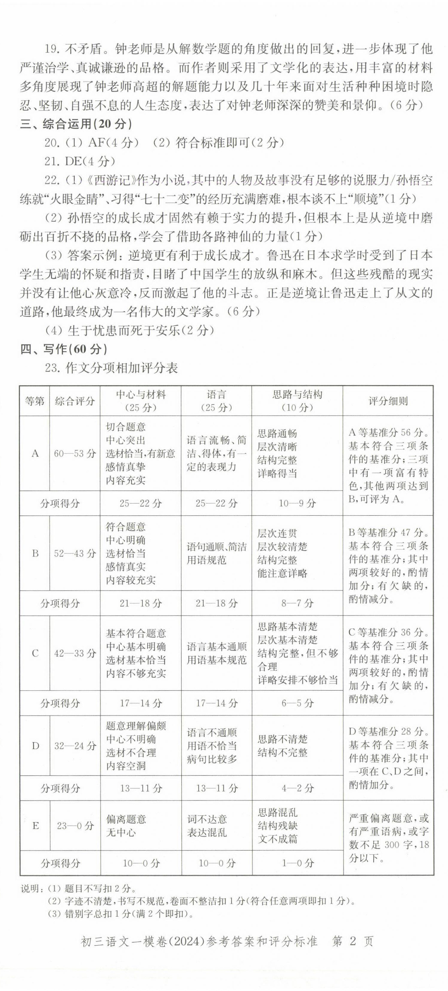 2025年文化課強(qiáng)化訓(xùn)練語(yǔ)文中考兩年合訂本2023~2024 第2頁(yè)