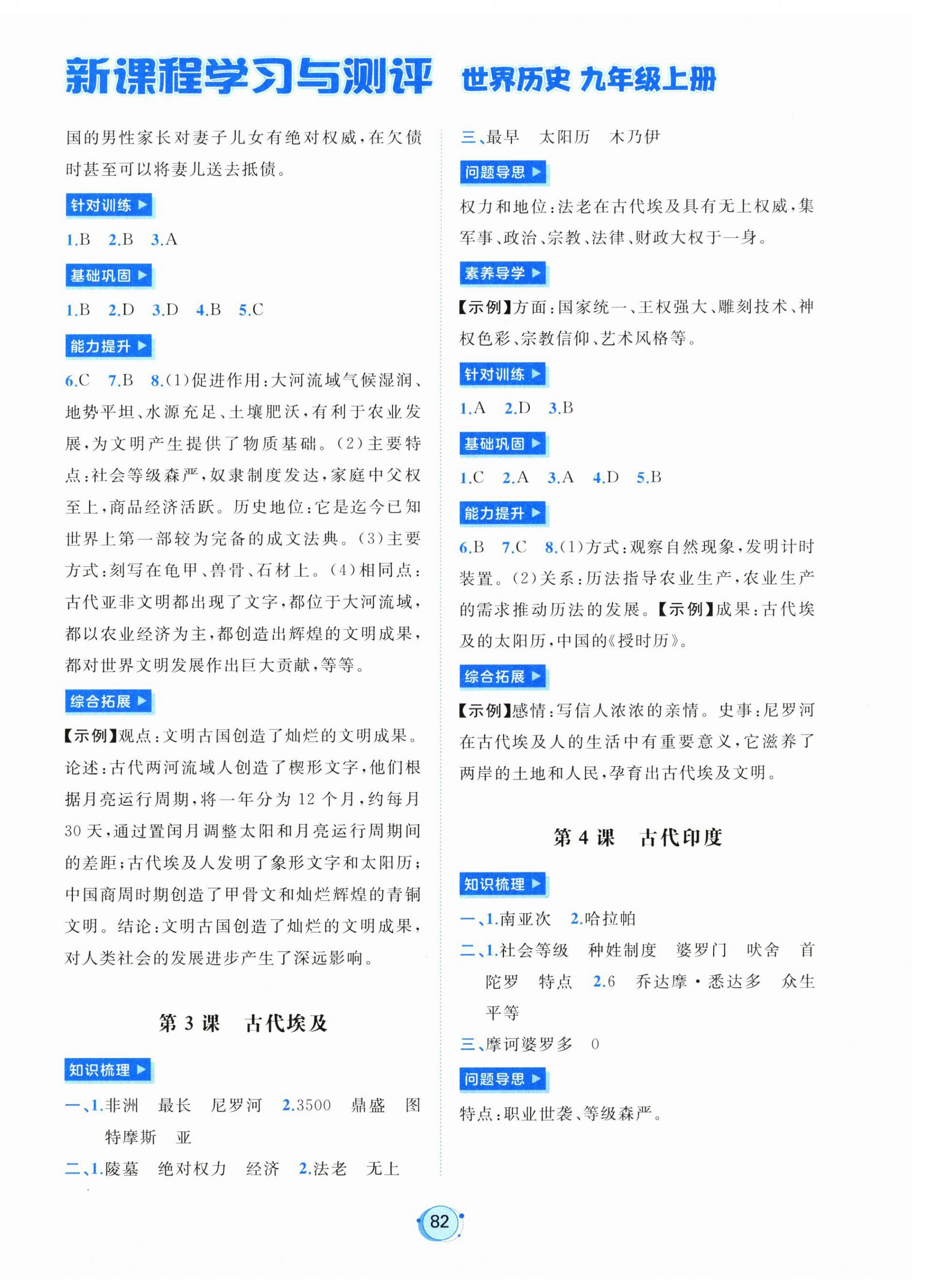 2026年新课程学习与测评九年级历史上册人教版&nbsp;第2页