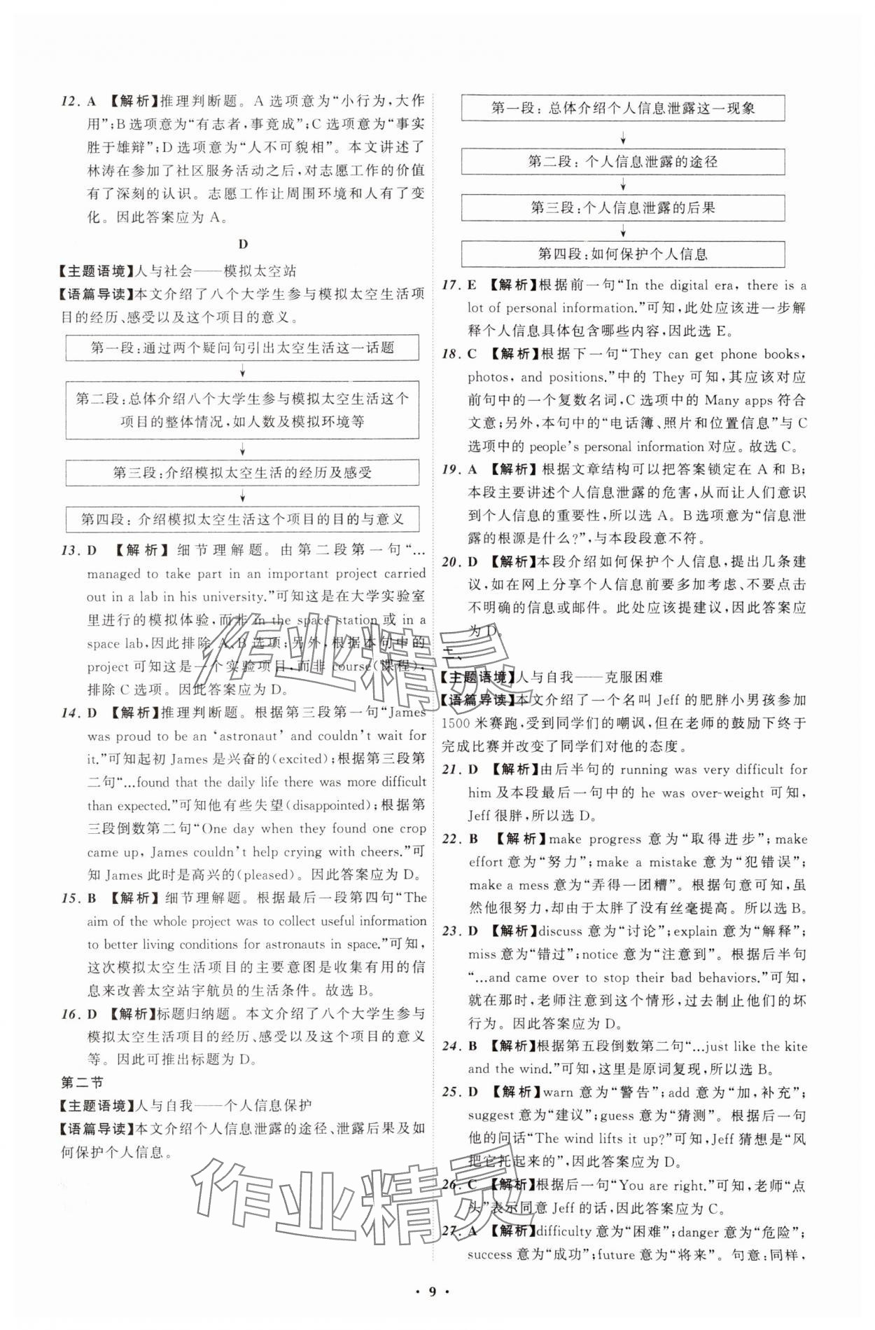 2025年中考必備遼寧師范大學(xué)出版社英語(yǔ)中考人教版遼寧專版 參考答案第9頁(yè)