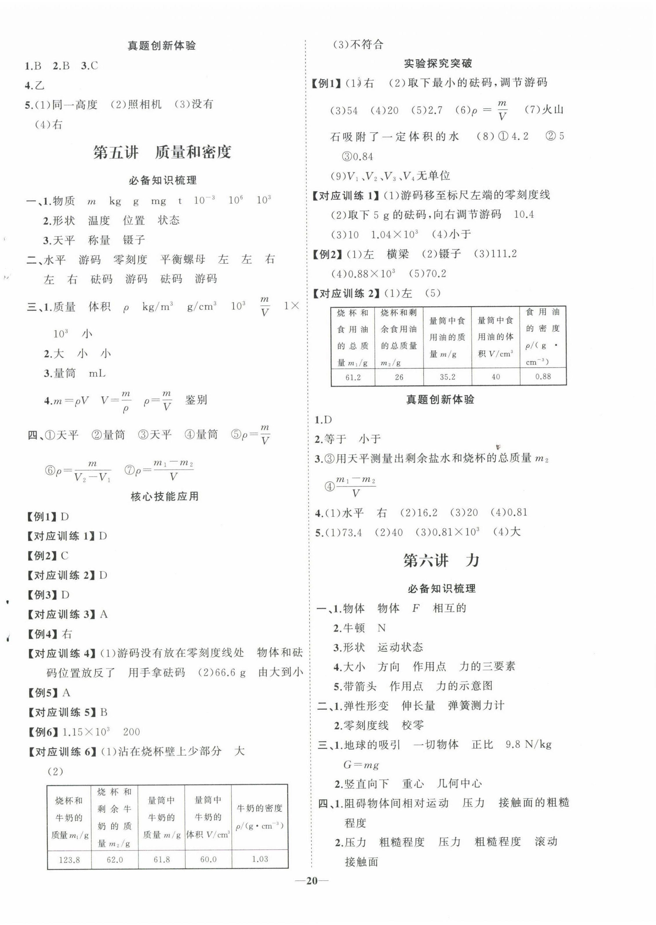 2025年初中總復(fù)習(xí)手冊山東教育出版社物理 第4頁