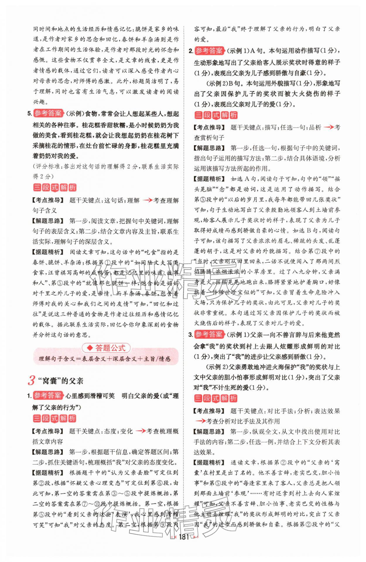 2026年一本初中语文阅读训练五合一中考 第3页