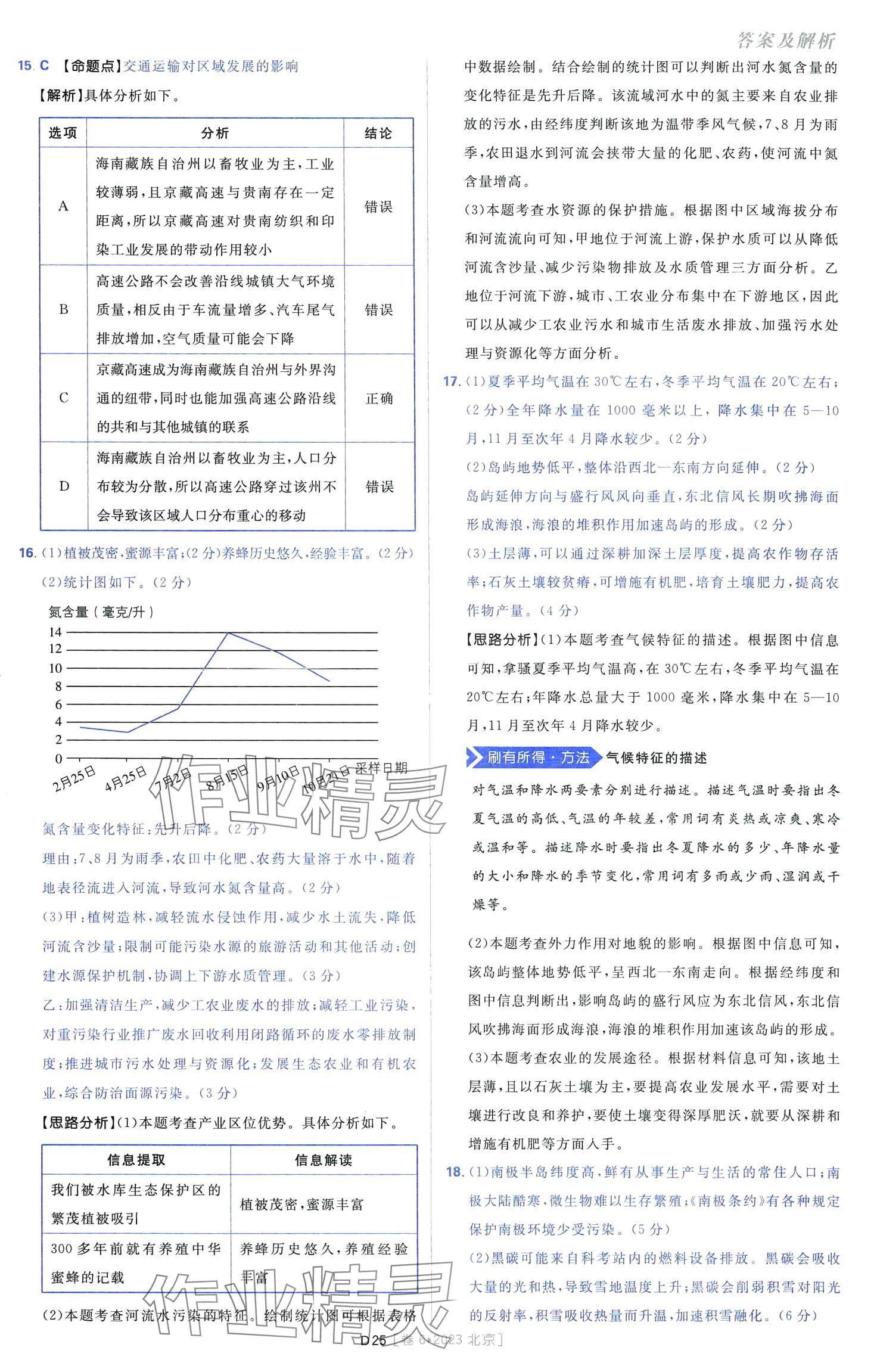 2024年高考必刷卷十年真題高中地理通用版 第27頁