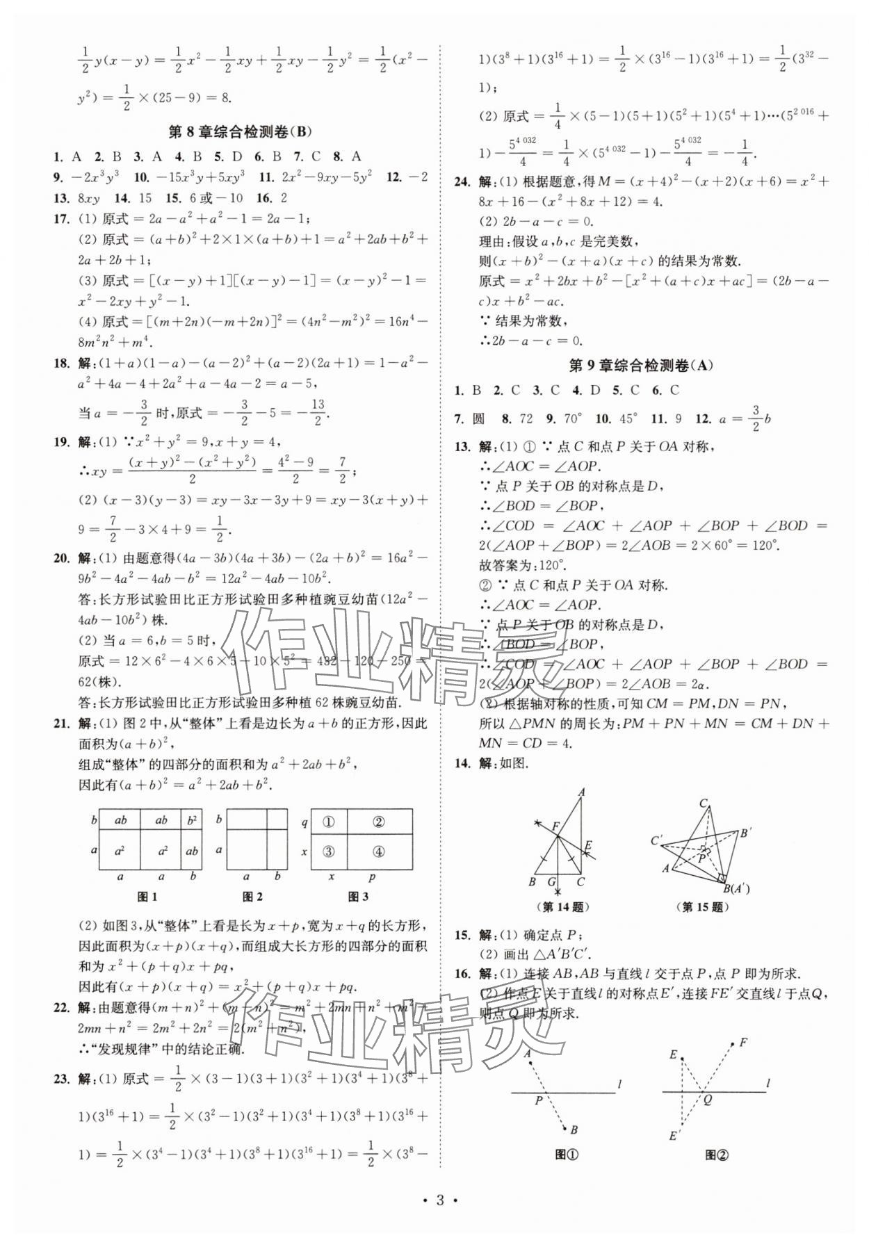 2025年江苏密卷七年级数学下册江苏版 第3页