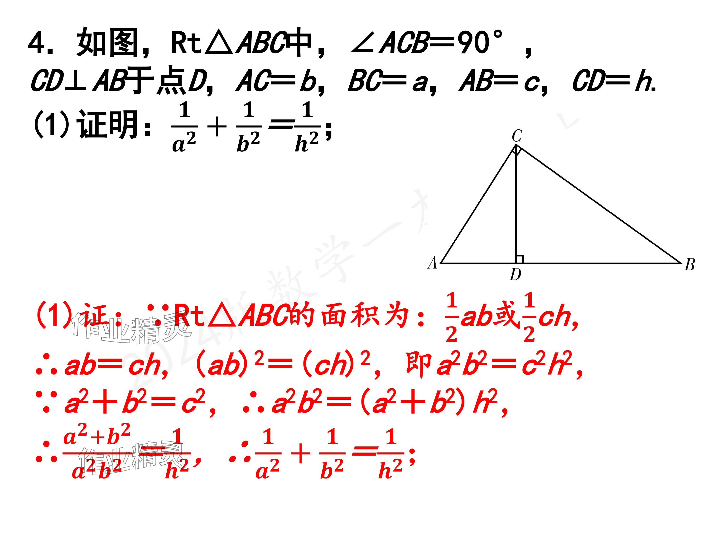 2024年一本通武漢出版社八年級數(shù)學上冊北師大版精簡版 參考答案第47頁