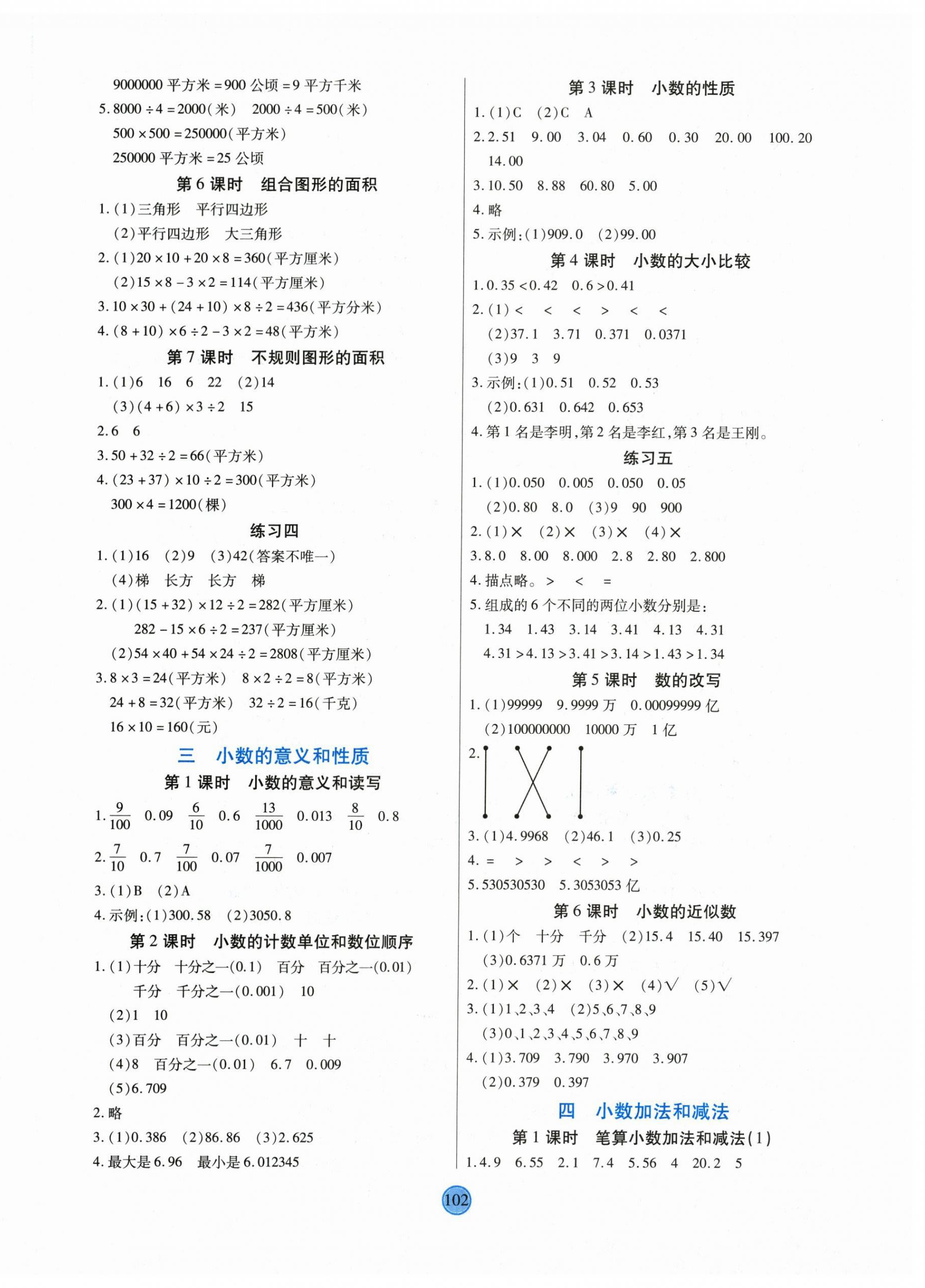 2023年云頂課堂五年級(jí)數(shù)學(xué)上冊(cè)蘇教版 第2頁(yè)