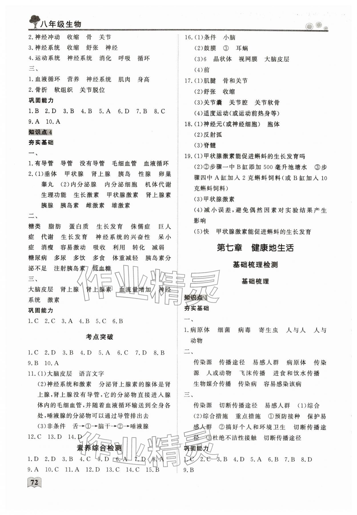 2026年智慧學習假期生活八年級生物&nbsp;第2頁