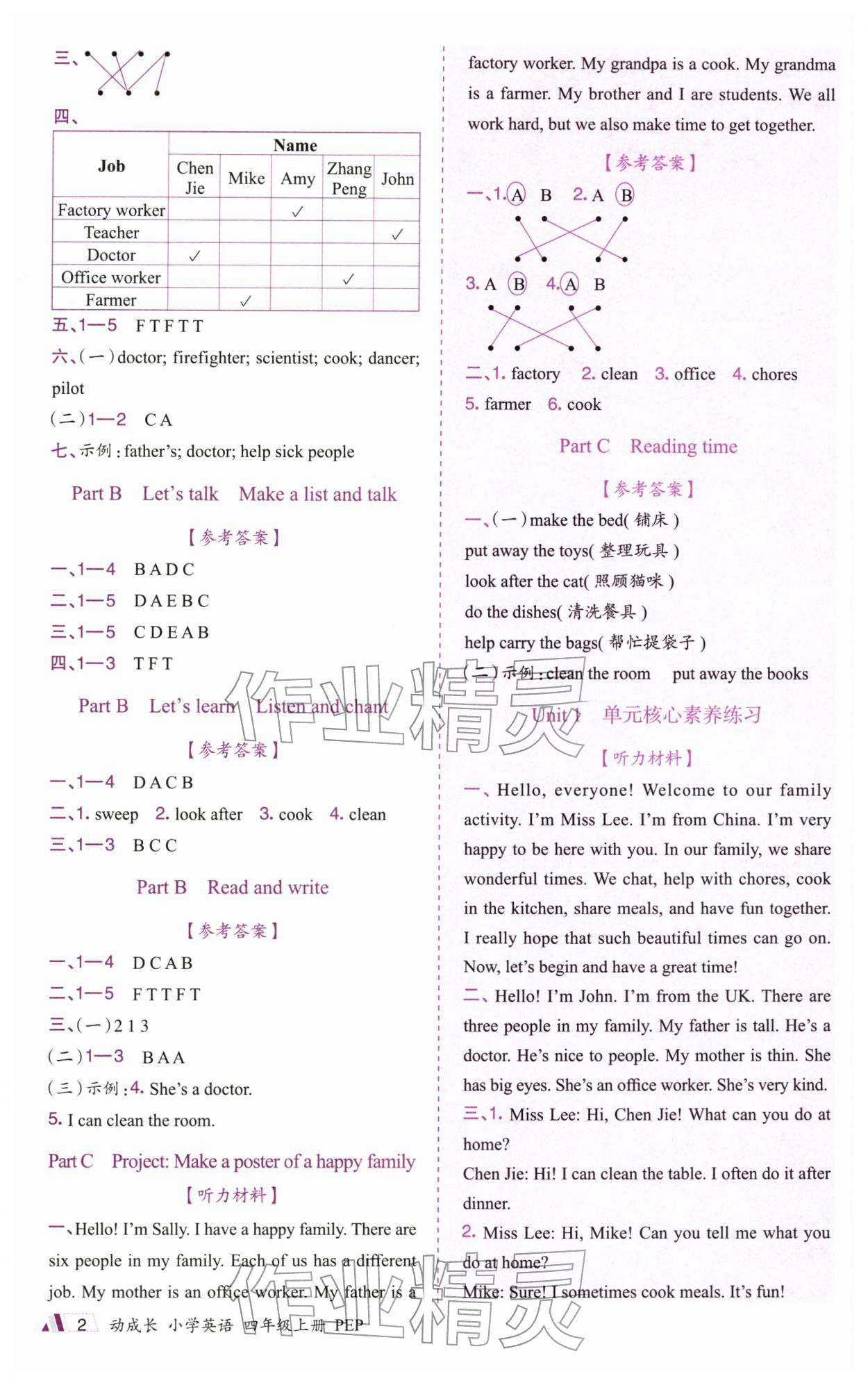 2025年金牛耳动成长四年级英语上册人教版 第2页