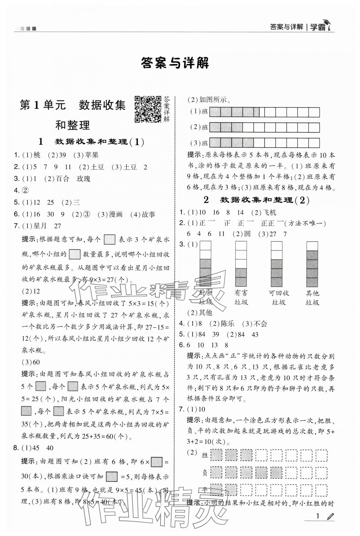 2025年學(xué)霸二年級(jí)數(shù)學(xué)下冊(cè)人教版 第1頁(yè)