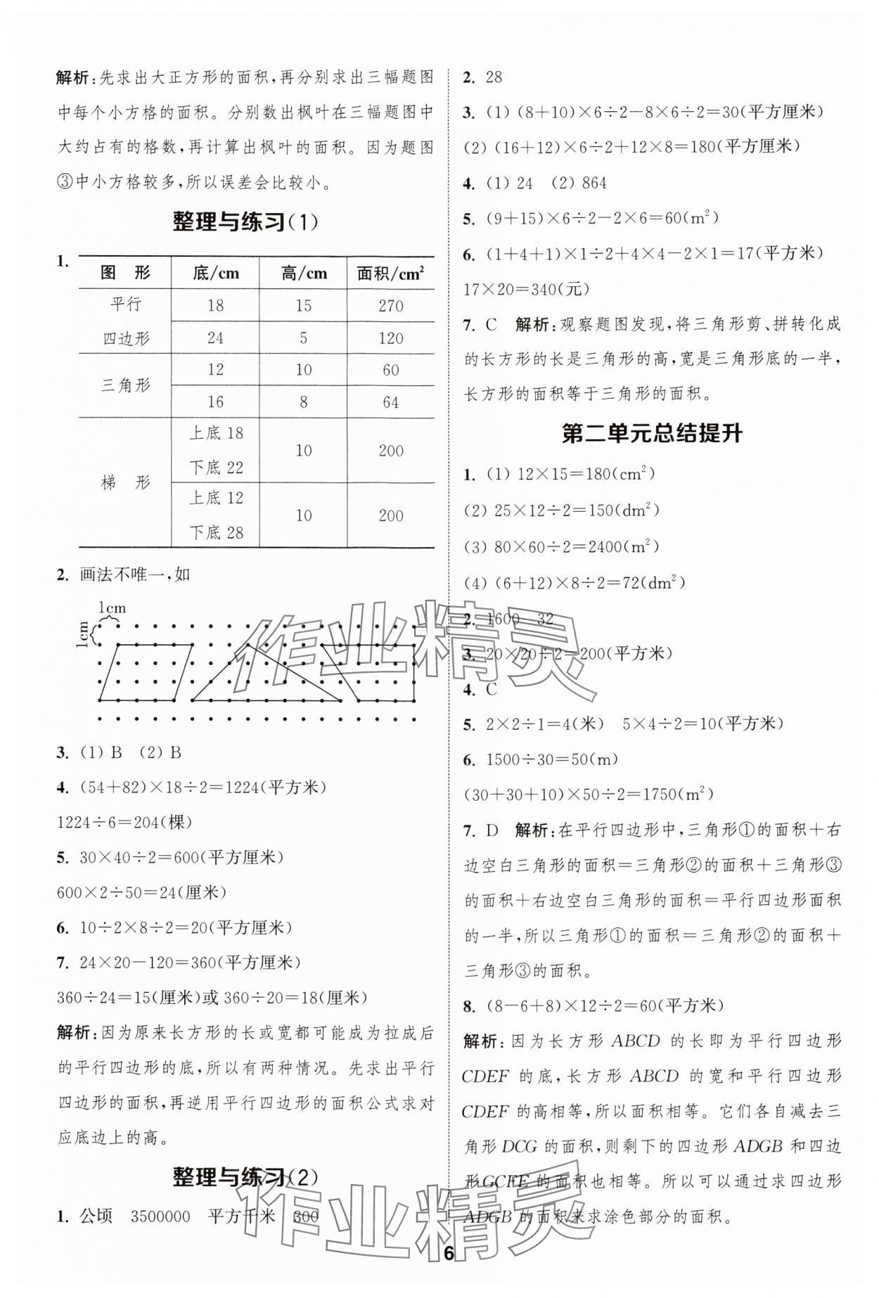 2024年通城學(xué)典課時(shí)作業(yè)本五年級(jí)數(shù)學(xué)上冊(cè)蘇教版江蘇專(zhuān)版 參考答案第6頁(yè)