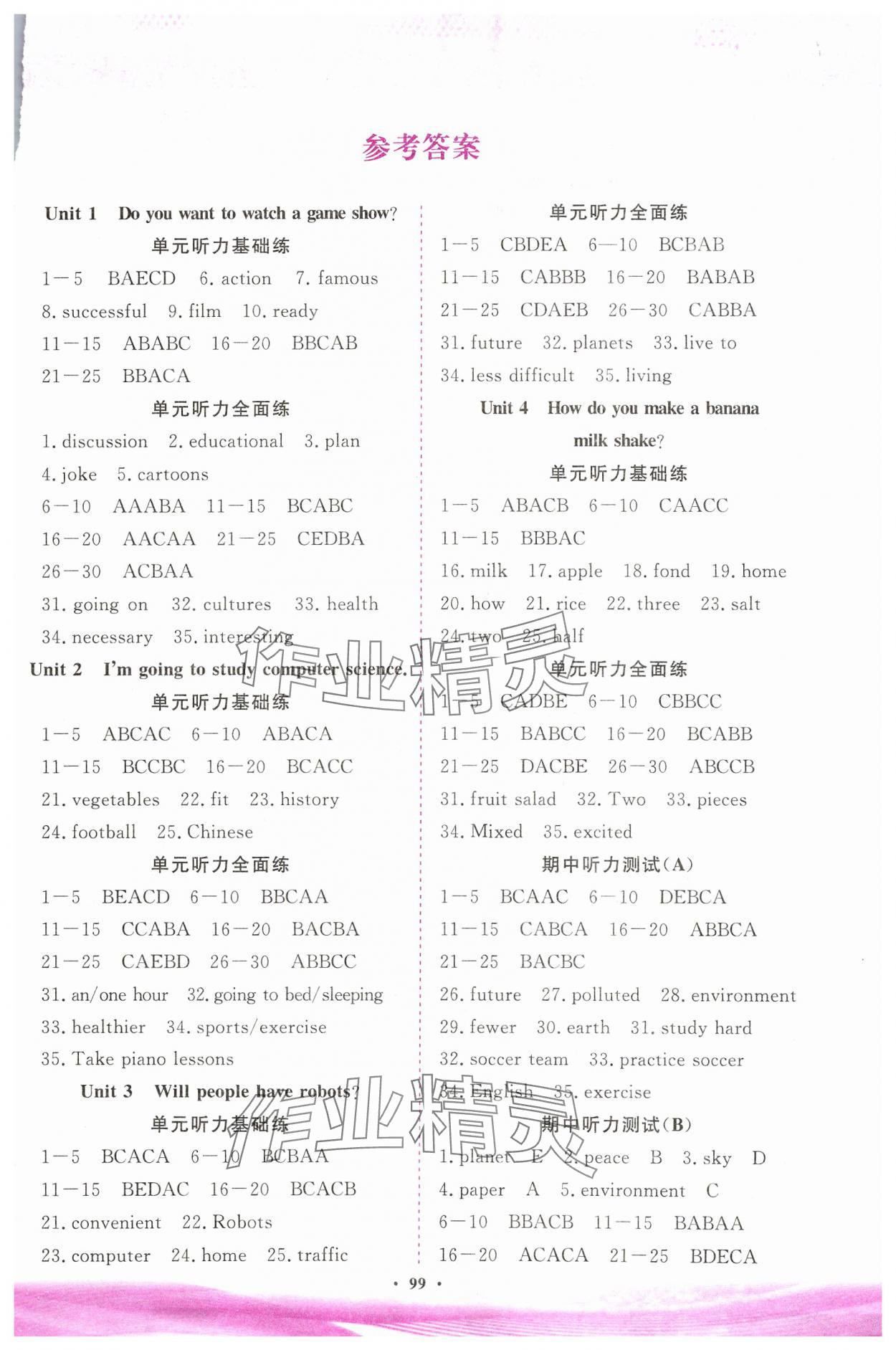 2024年英语听力山东画报出版社七年级英语下册人教版 第1页