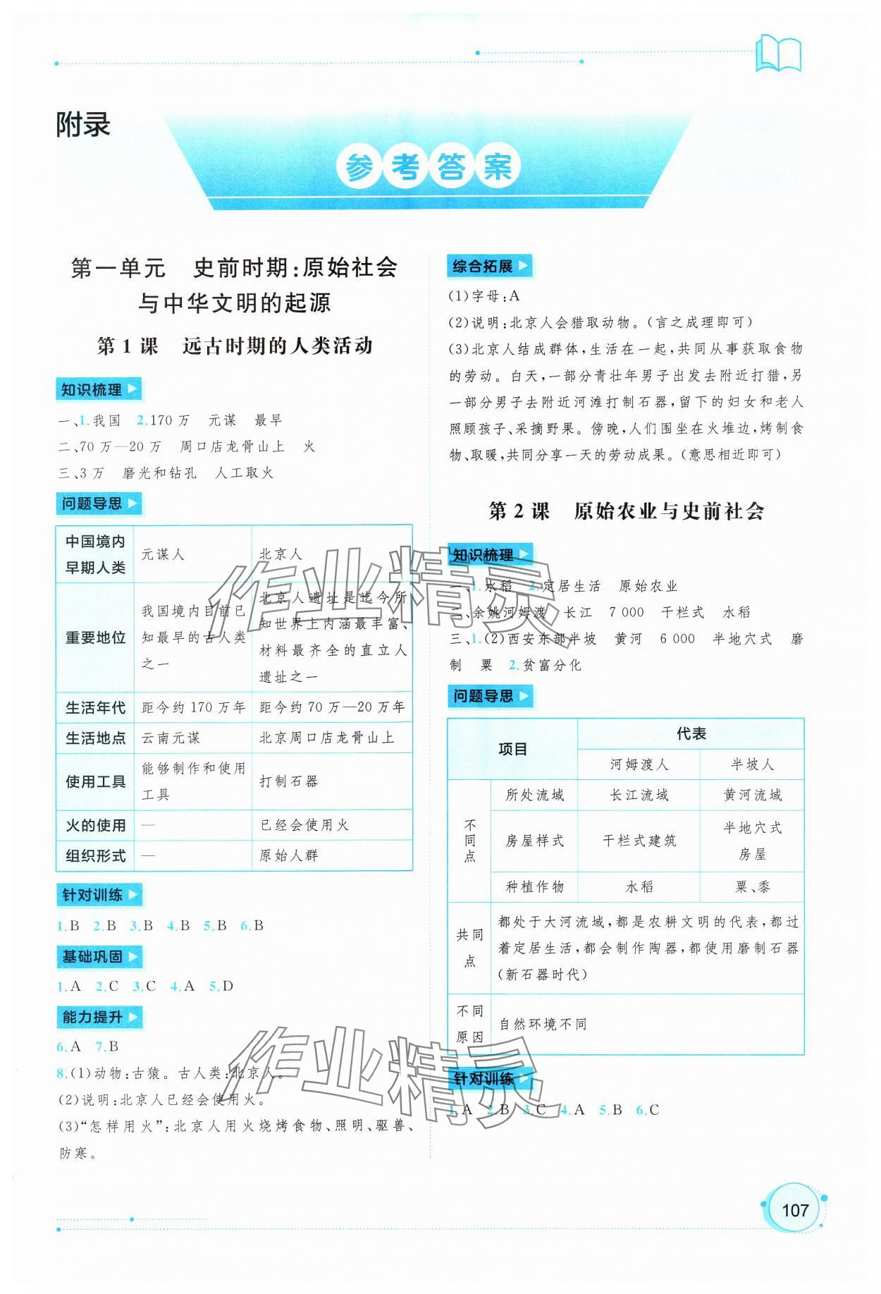 2024年新課程學(xué)習(xí)與測評同步學(xué)習(xí)七年級歷史上冊人教版 第1頁